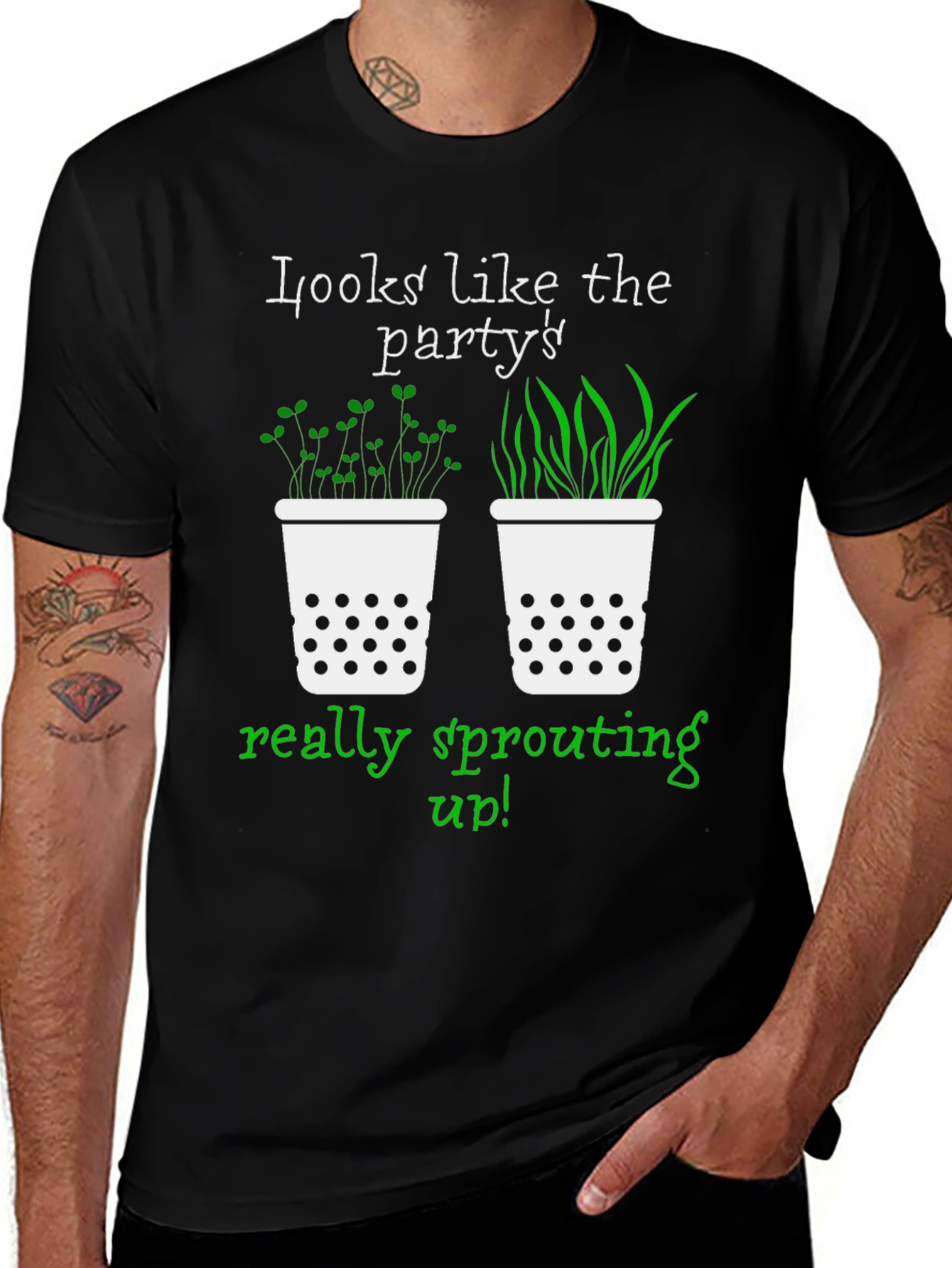 Party Sprouting Up Graphic T-Shirt