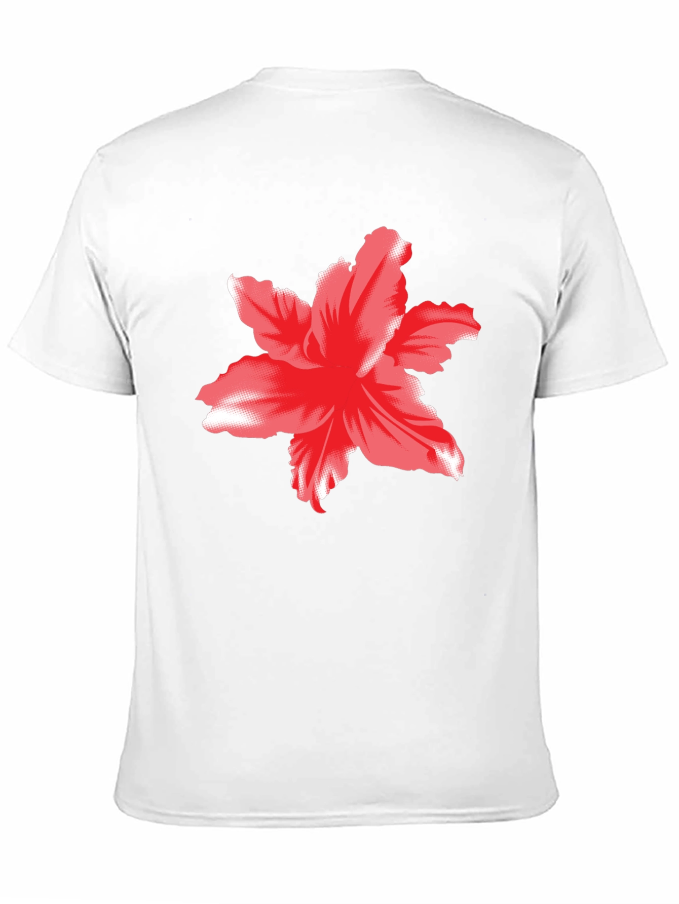 Bold Floral Graphic Tee - Black Cotton T-Shirt