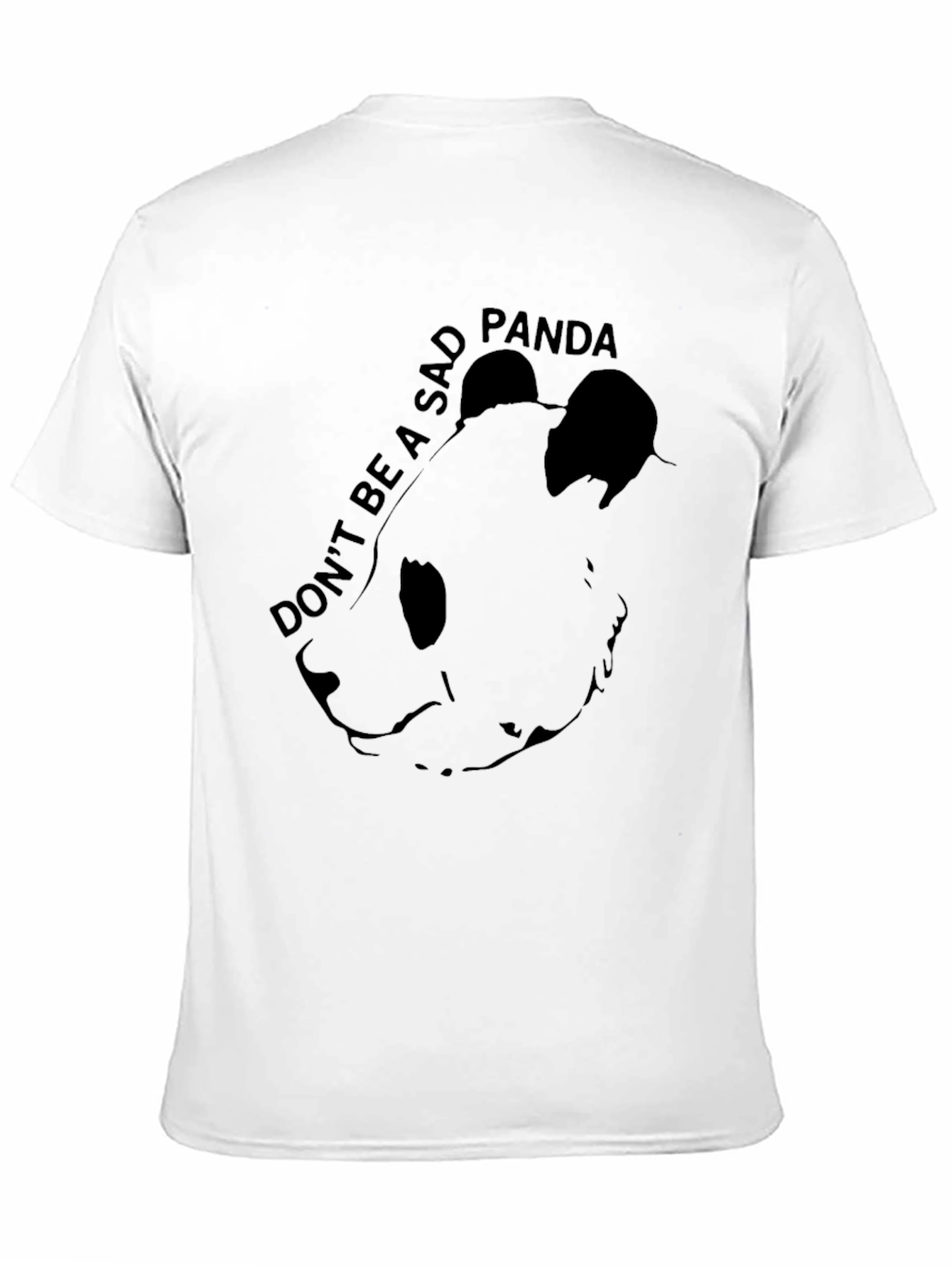 Dont Be a Sad Panda Black Graphic T-Shirt