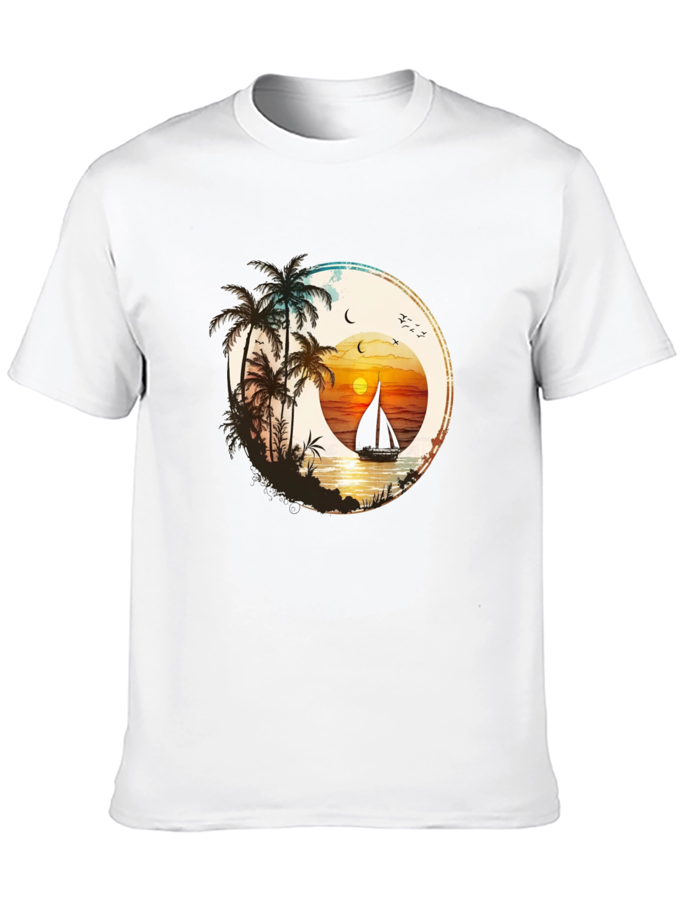 Sunset Sail T-Shirt - Beach Vibes