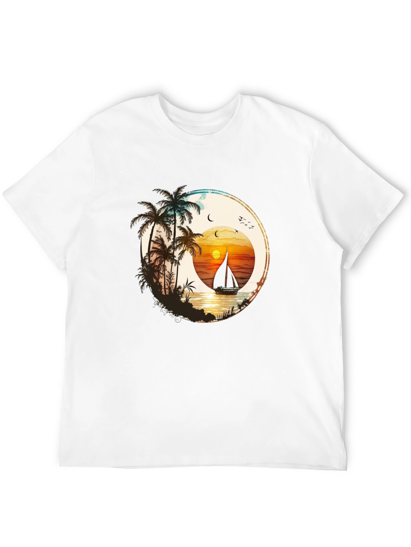 Sunset Sail T-Shirt - Beach Vibes