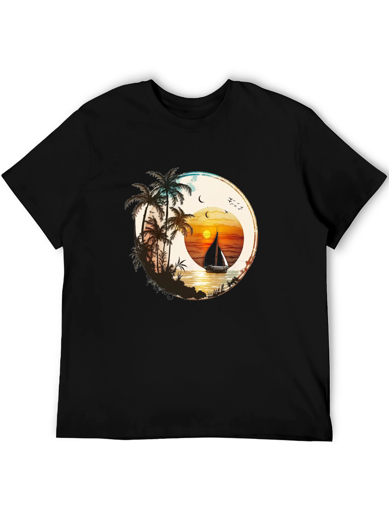 Sunset Sail T-Shirt - Beach Vibes