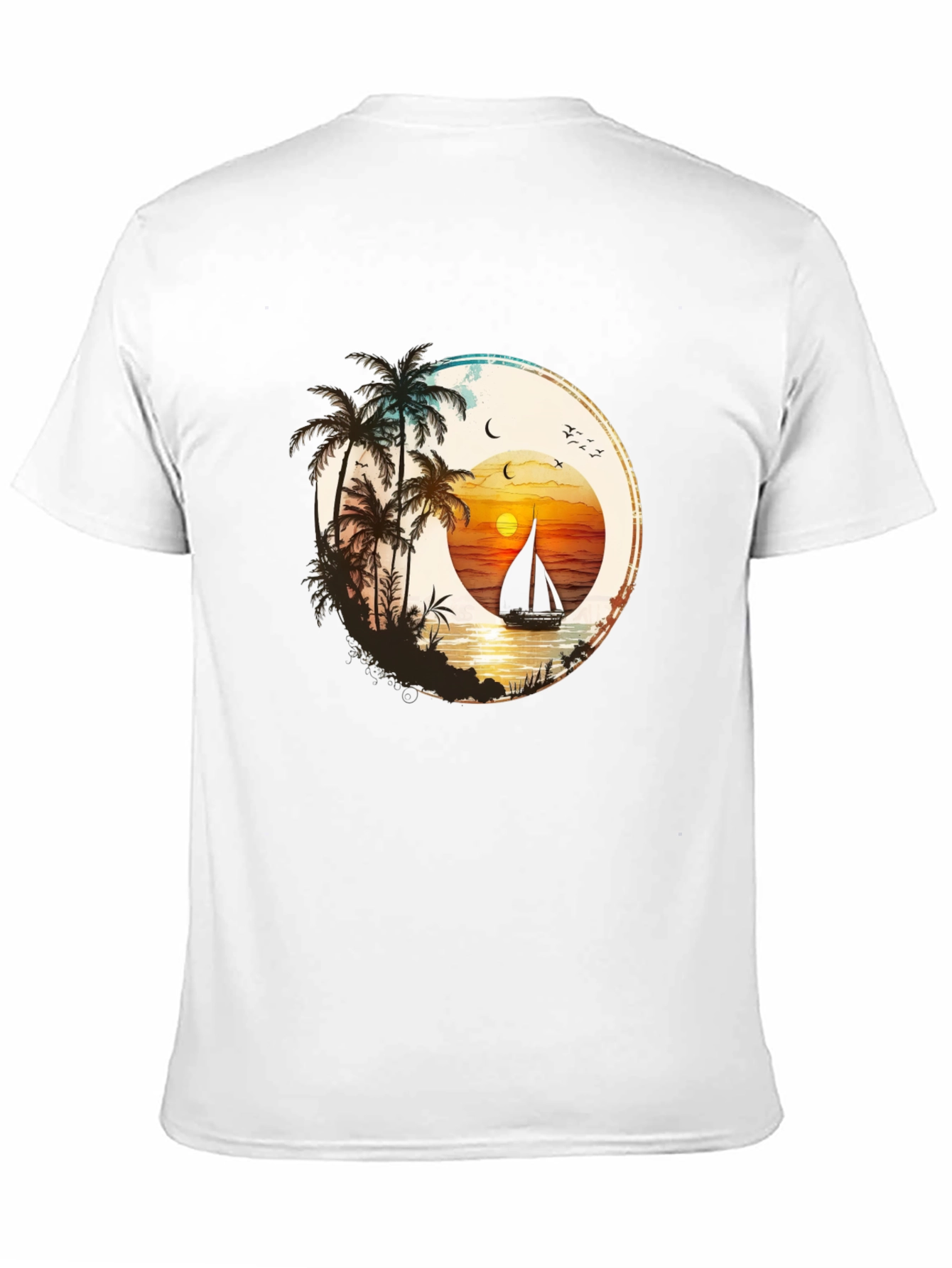 Sunset Sail T-Shirt - Beach Vibes