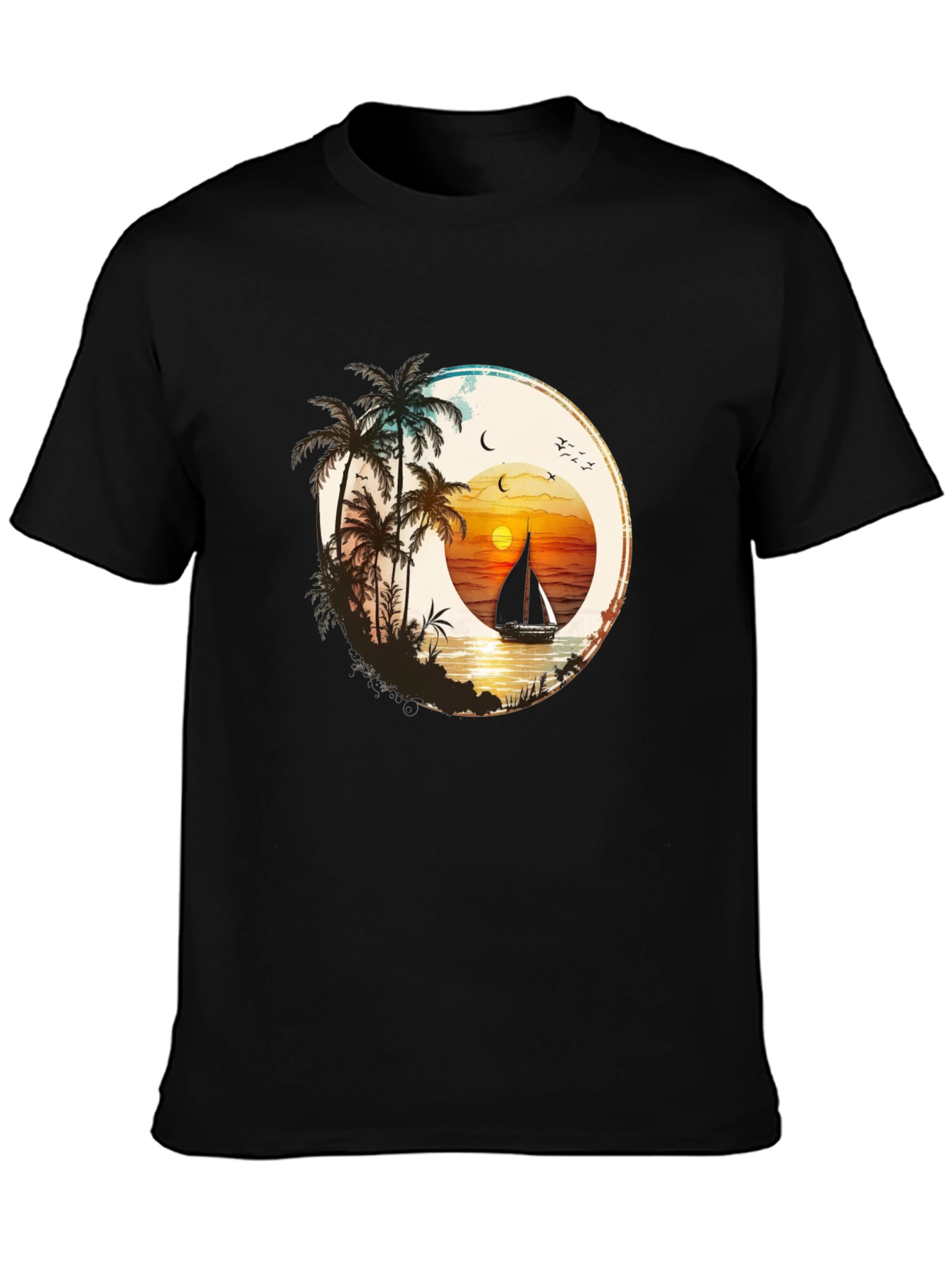 Sunset Sail T-Shirt - Beach Vibes