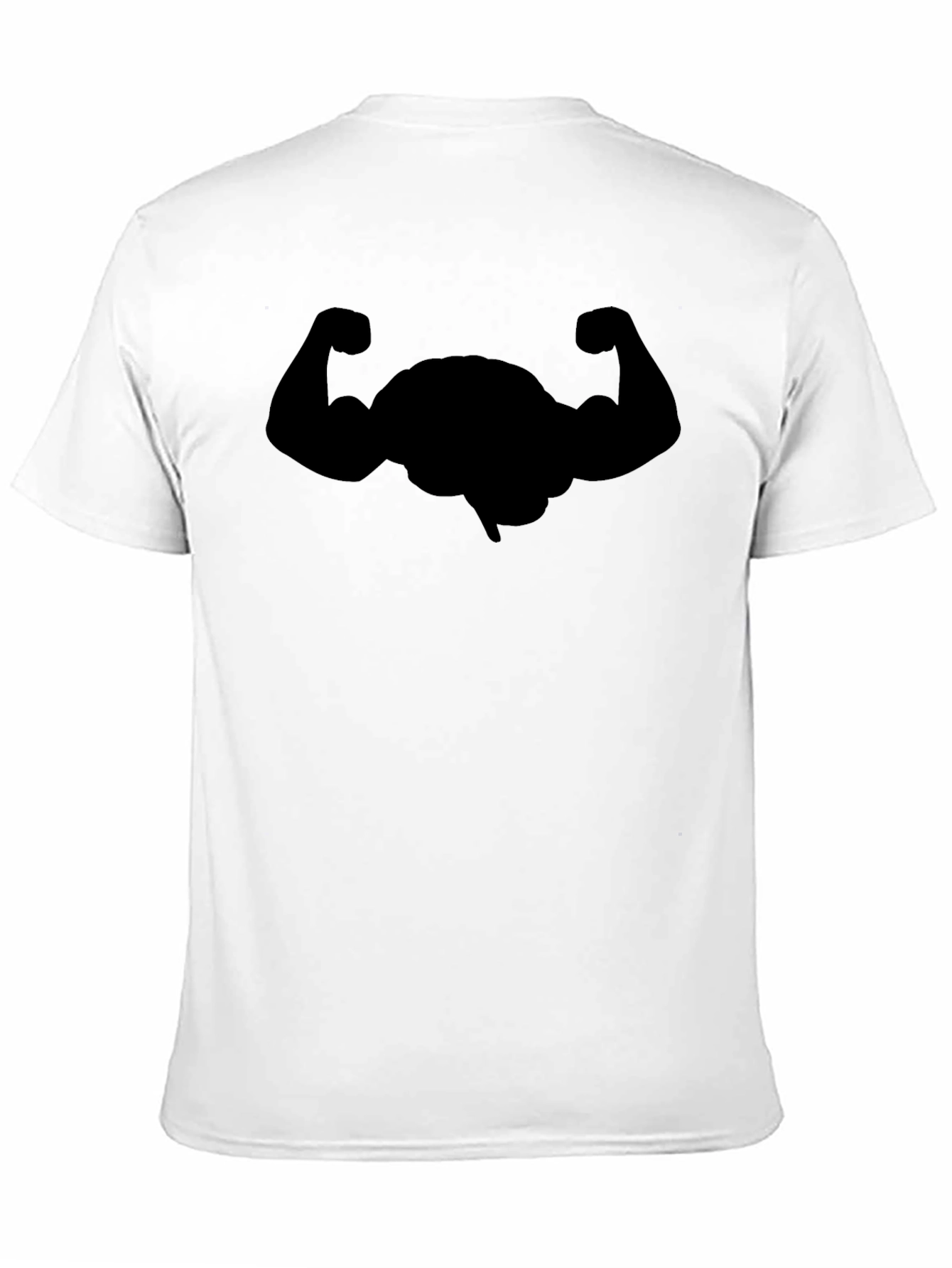 Funny Brain Bodybuilding Black T-Shirt