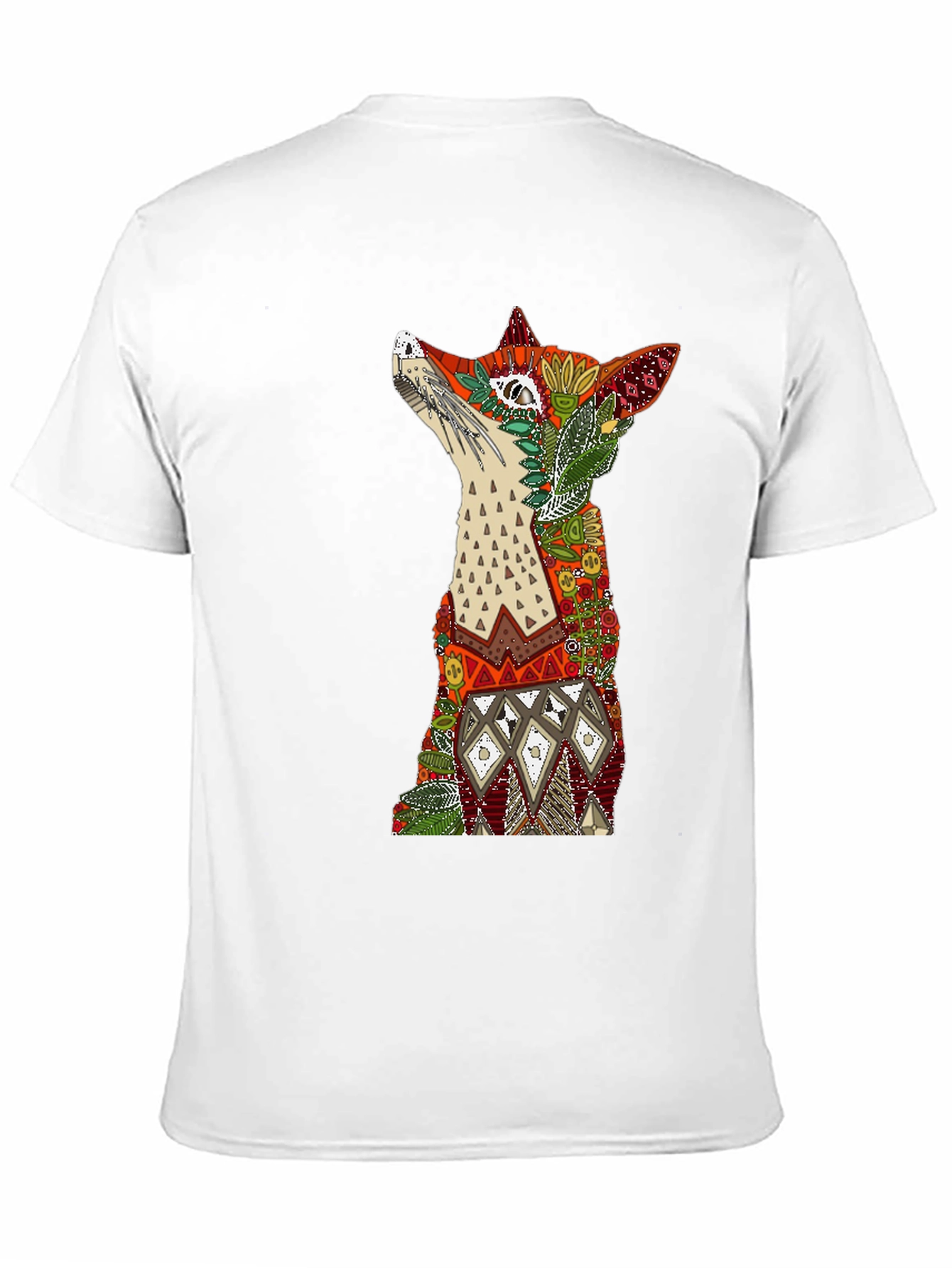 Fox Art Graphic T-Shirt - Stylish Animal Print Tee