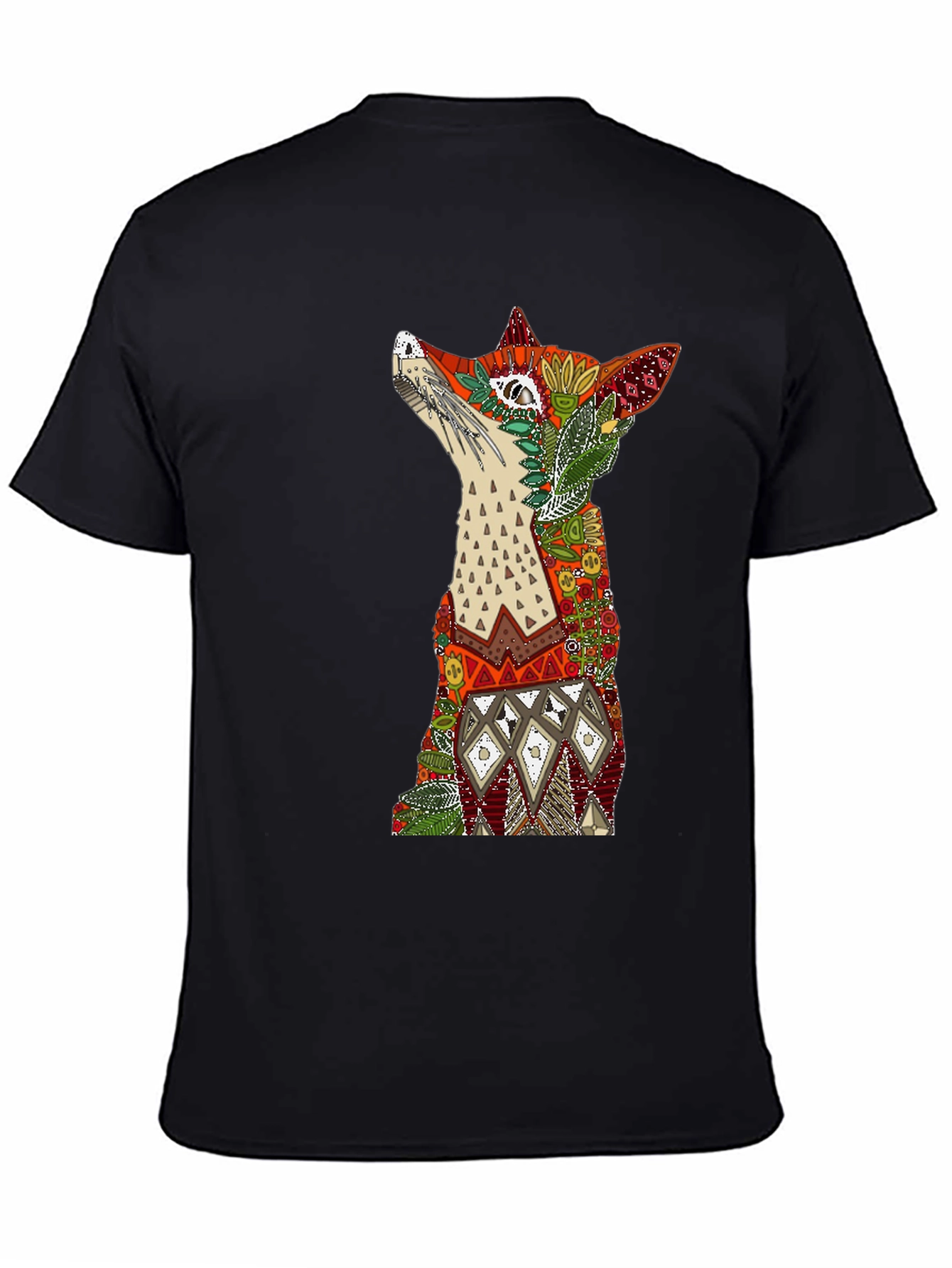 Fox Art Graphic T-Shirt - Stylish Animal Print Tee