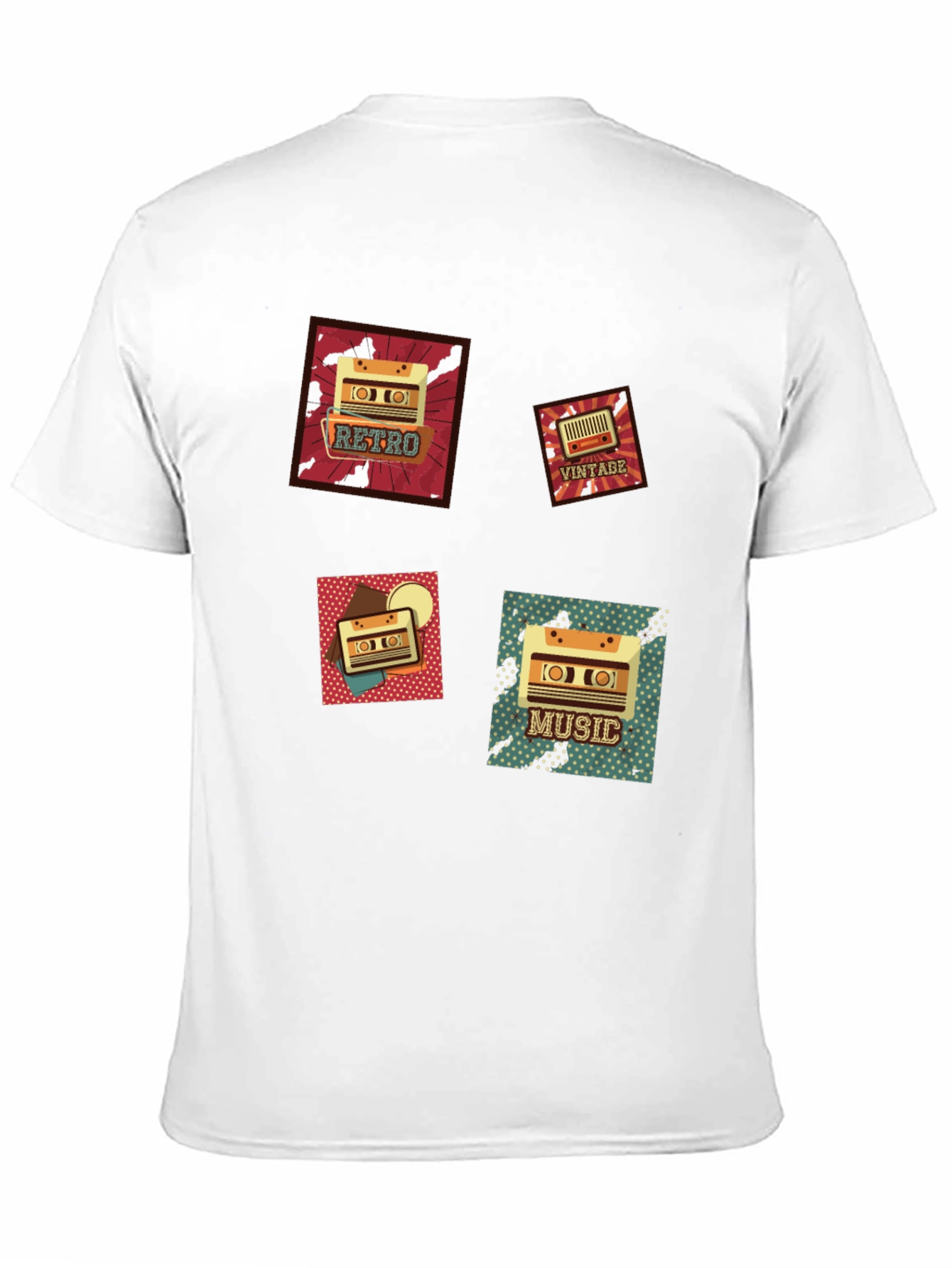 Retro Music Cassette Graphic T-Shirt