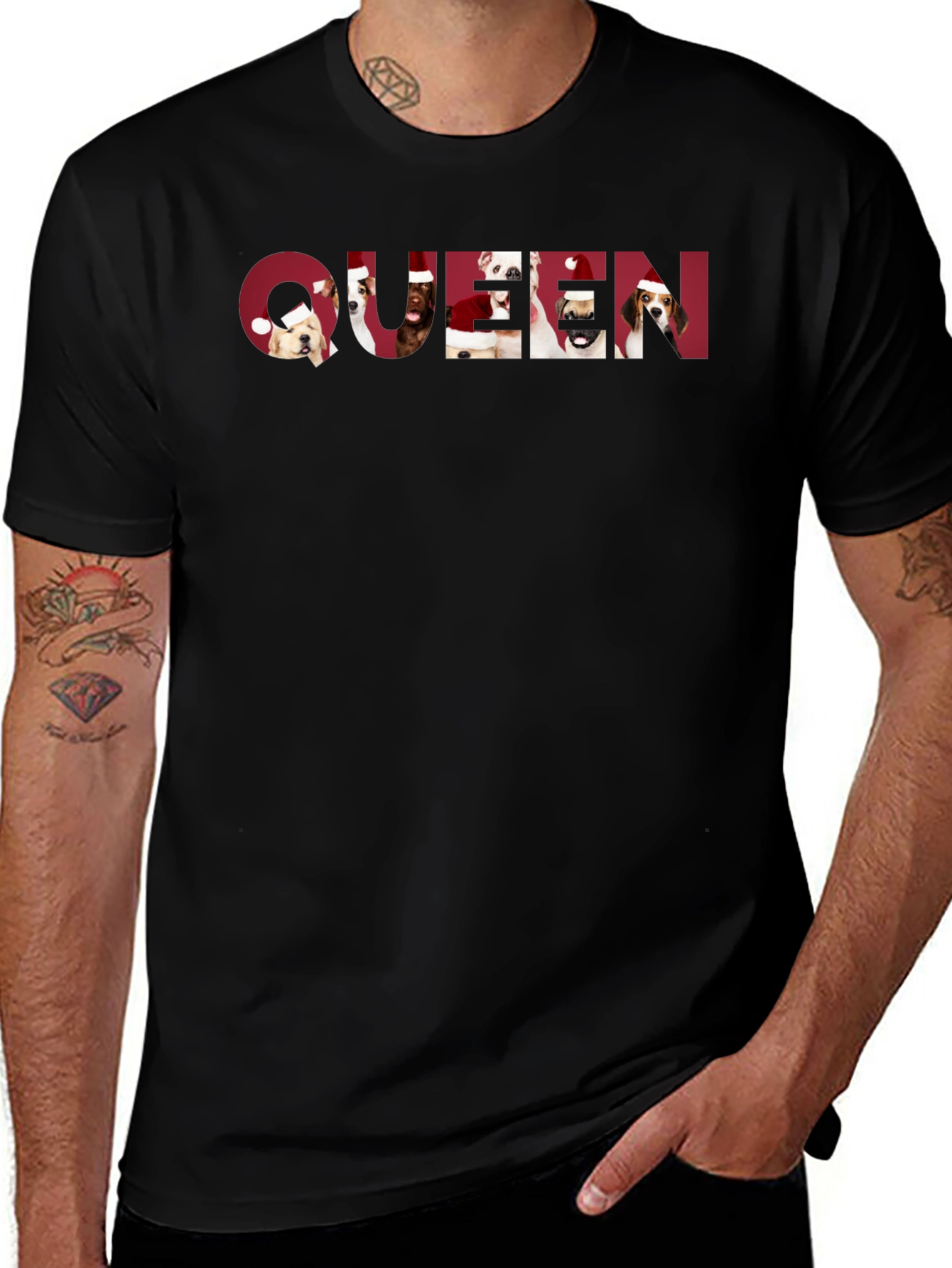 Queen Dogs Holiday T-Shirt