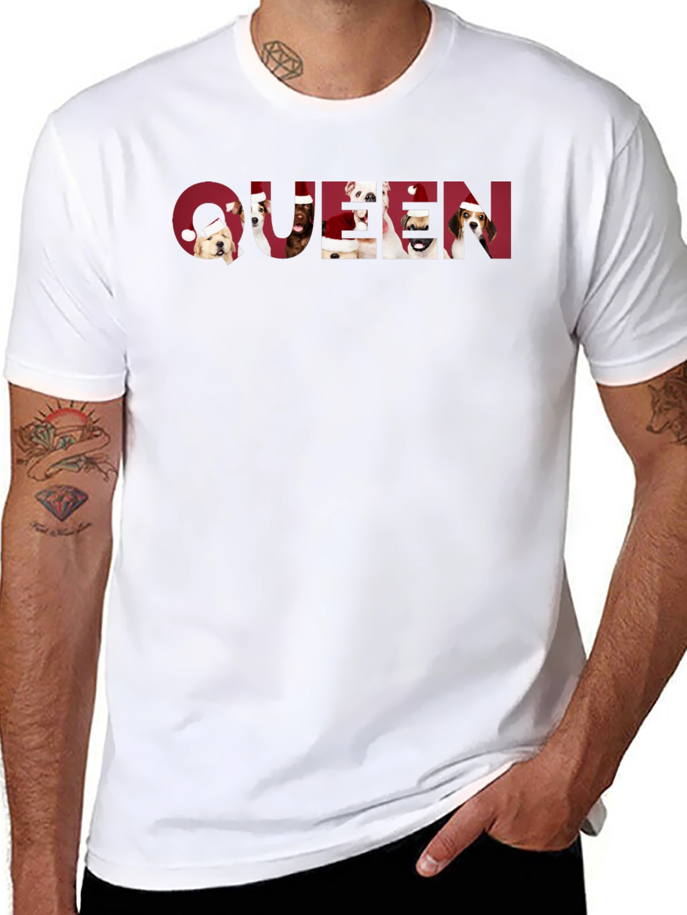 Queen Dogs Holiday T-Shirt