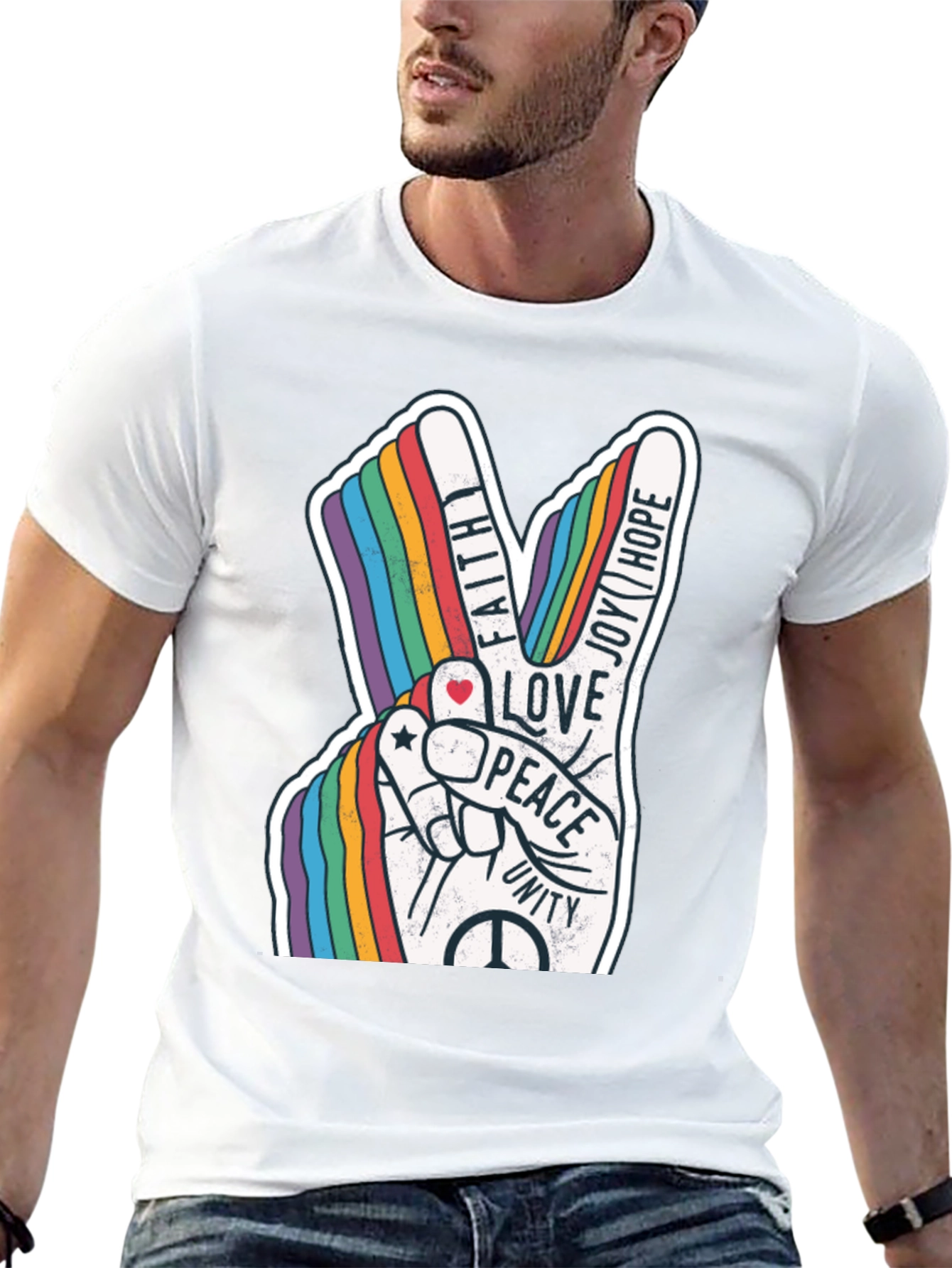 Peace Love Unity Rainbow T-Shirt