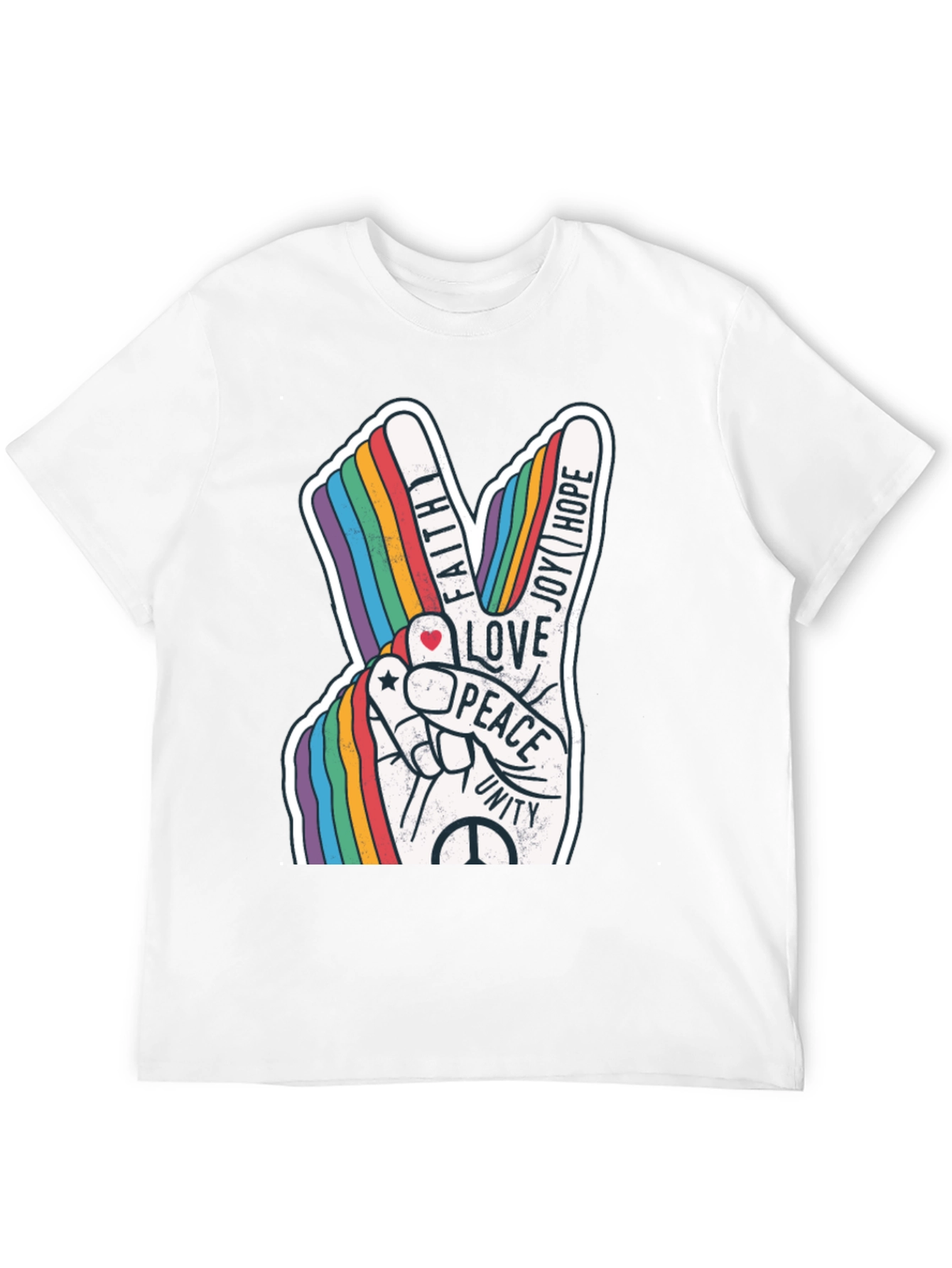 Peace Love Unity Rainbow T-Shirt