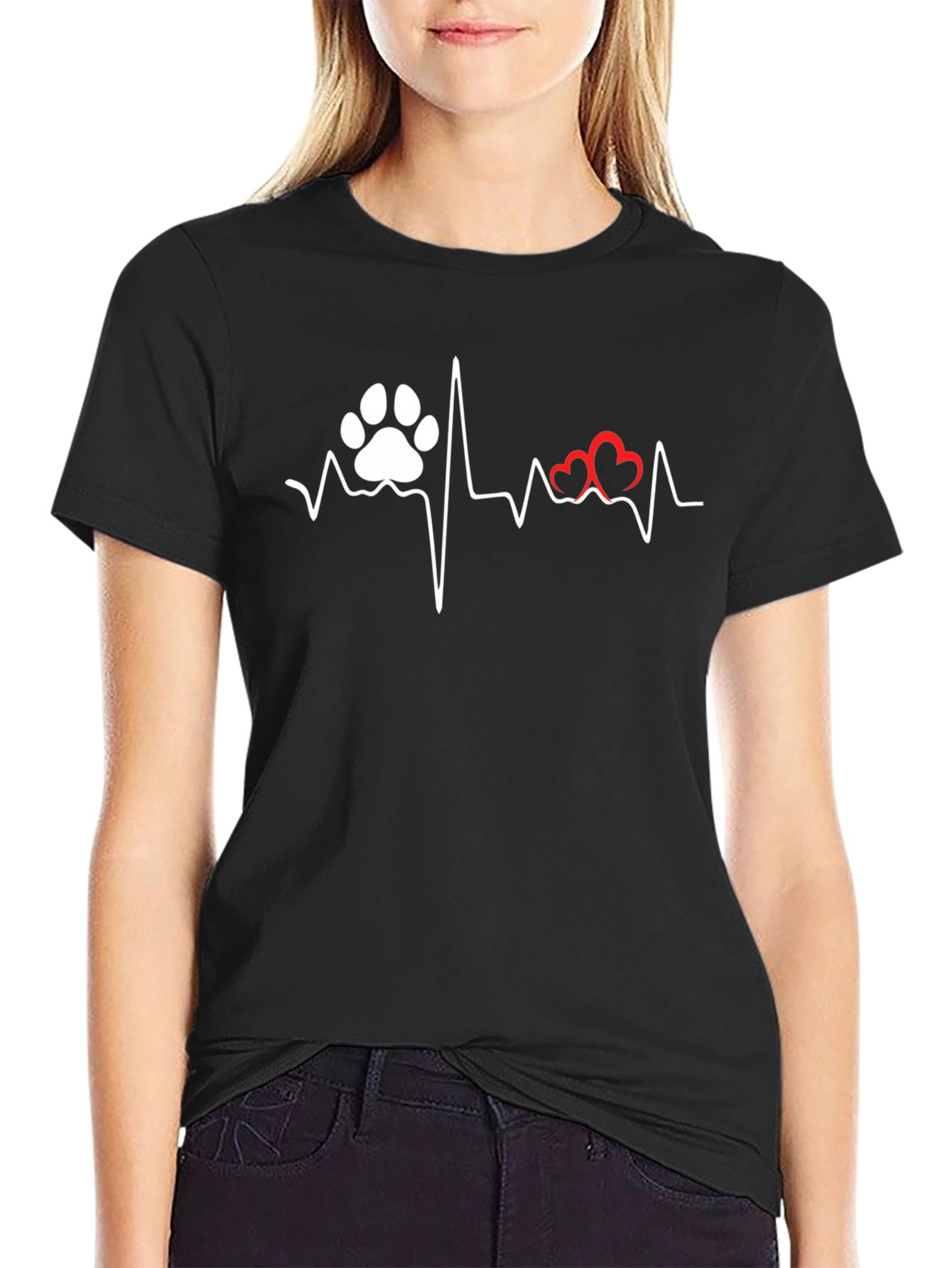 Dog Lover Heartbeat T-Shirt
