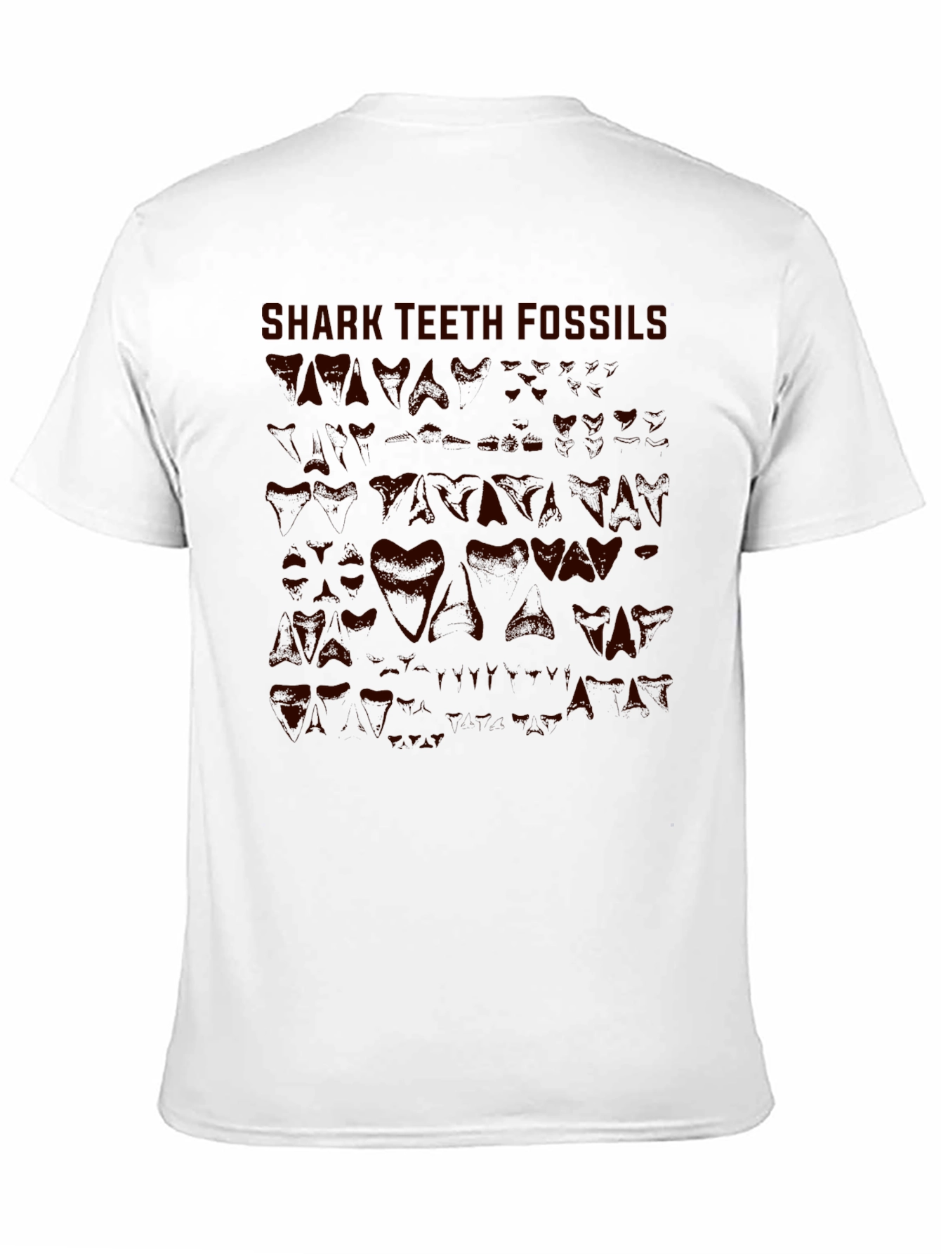 Shark Teeth Fossils Graphic T-Shirt