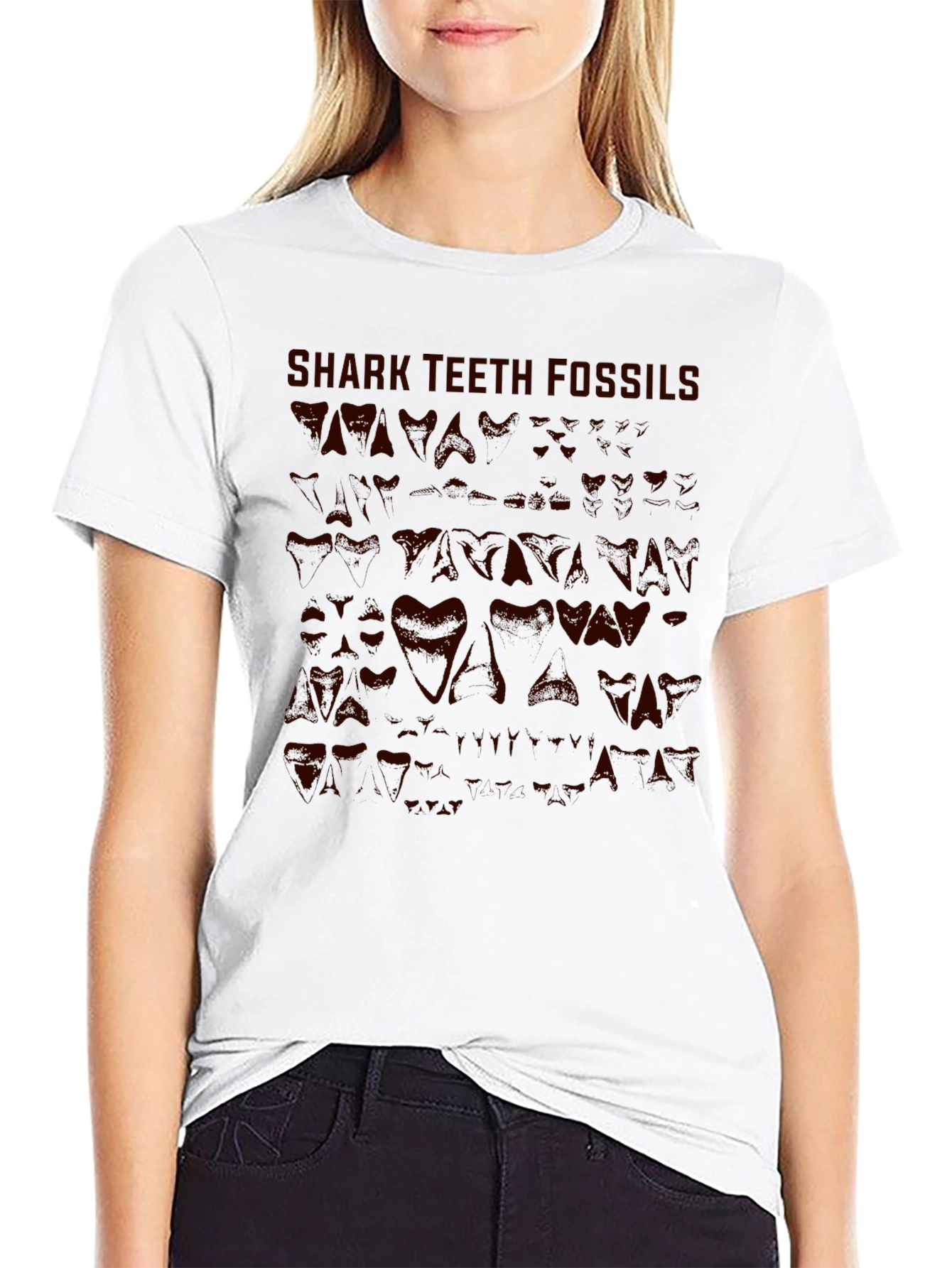Shark Teeth Fossils Graphic T-Shirt