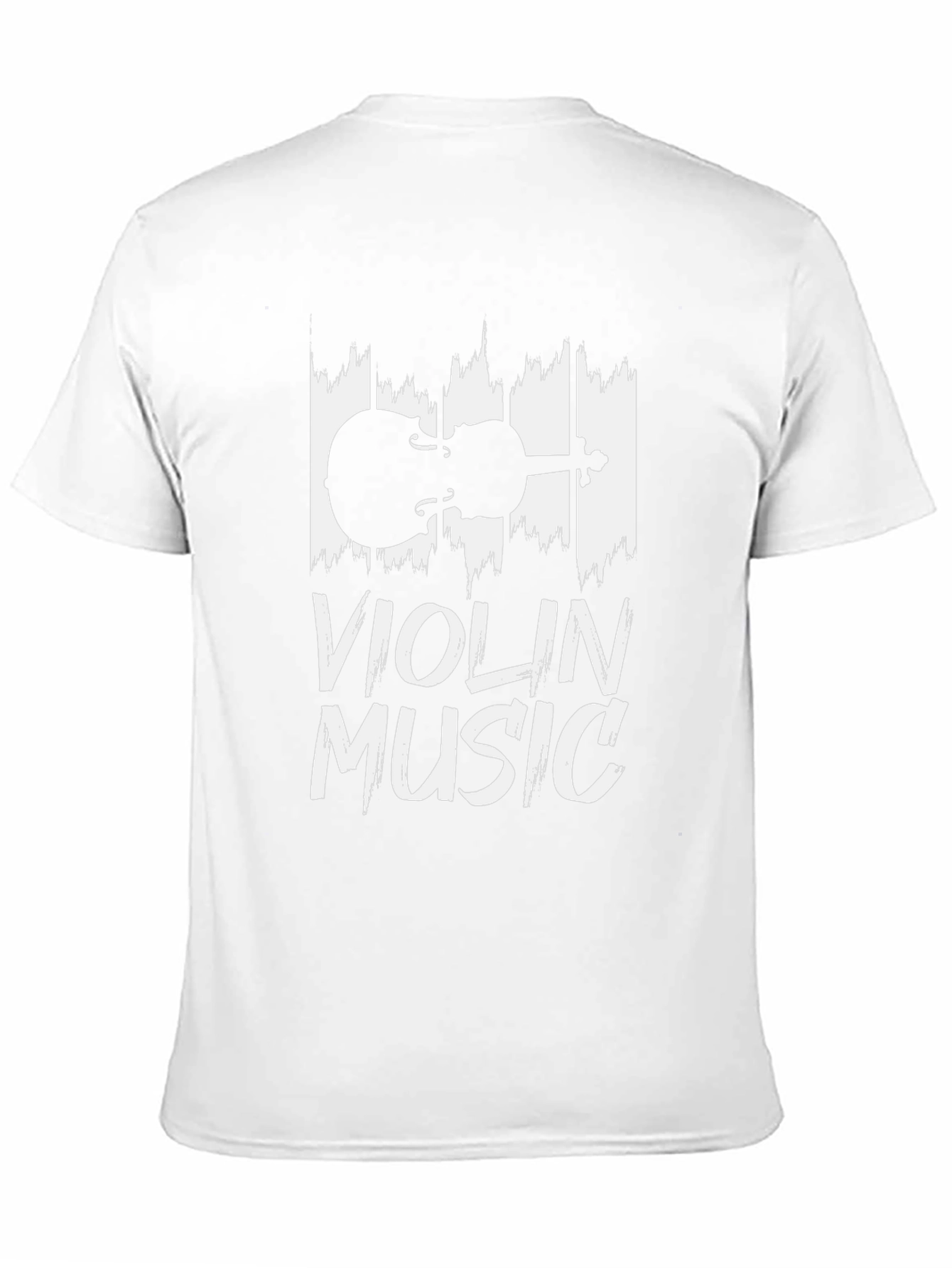 Violin Music Graphic T-Shirt - Black