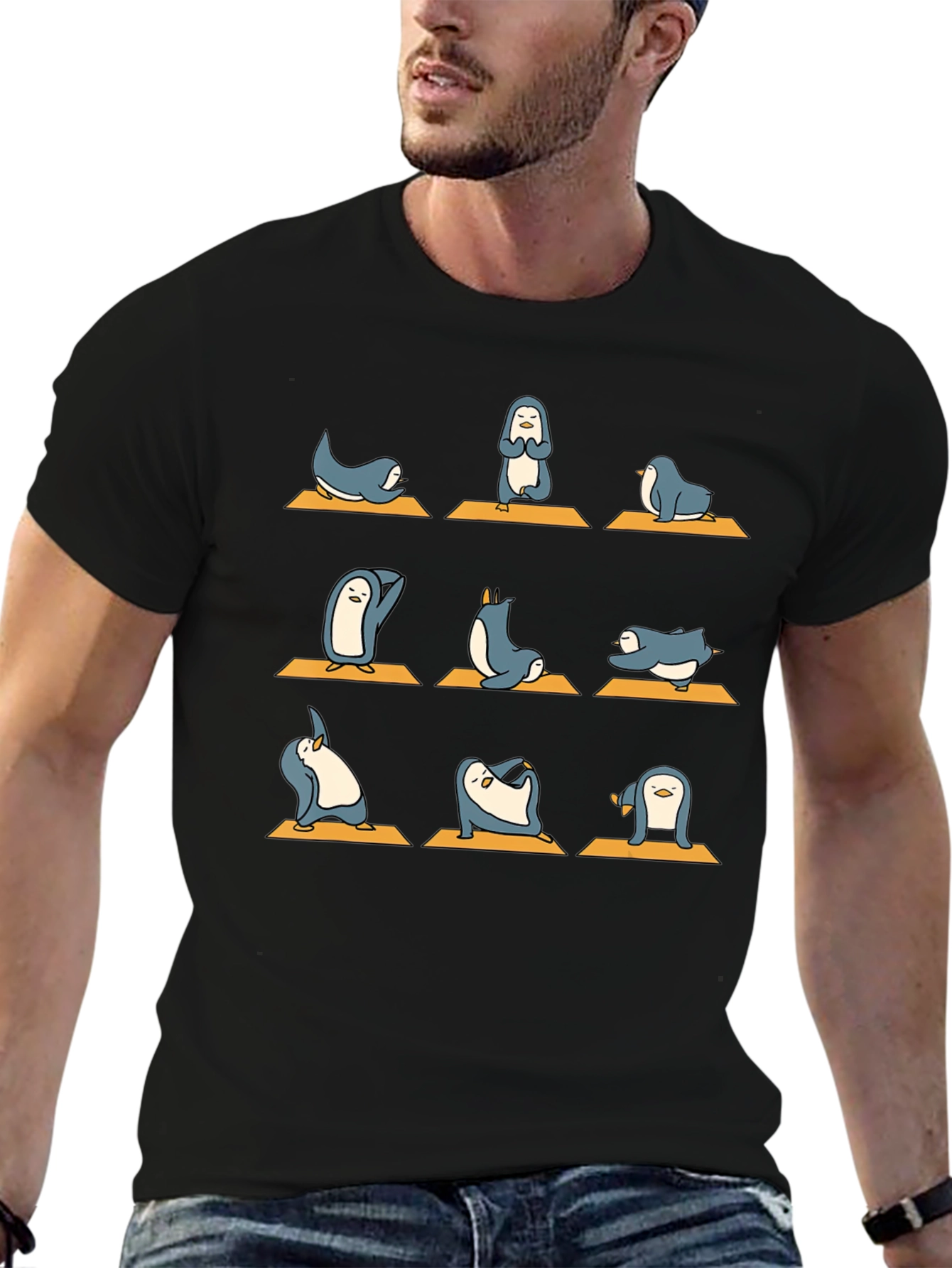 Yoga Penguin Graphic Tee