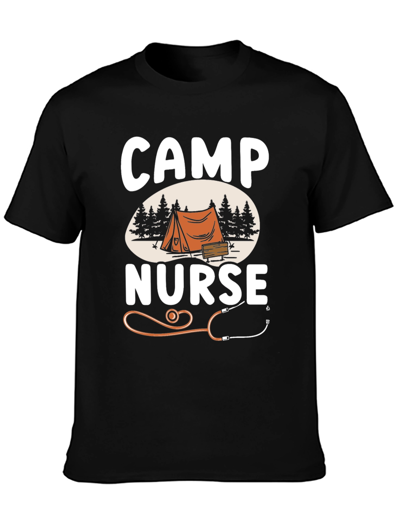 Camp Nurse T-Shirt - Camping & Medical Design