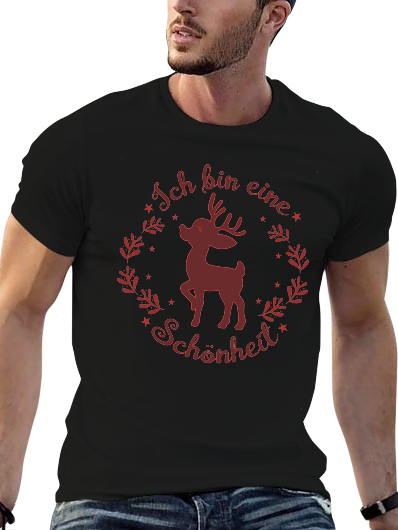 Ich Bin Eine Schönheit Deer Graphic Tee