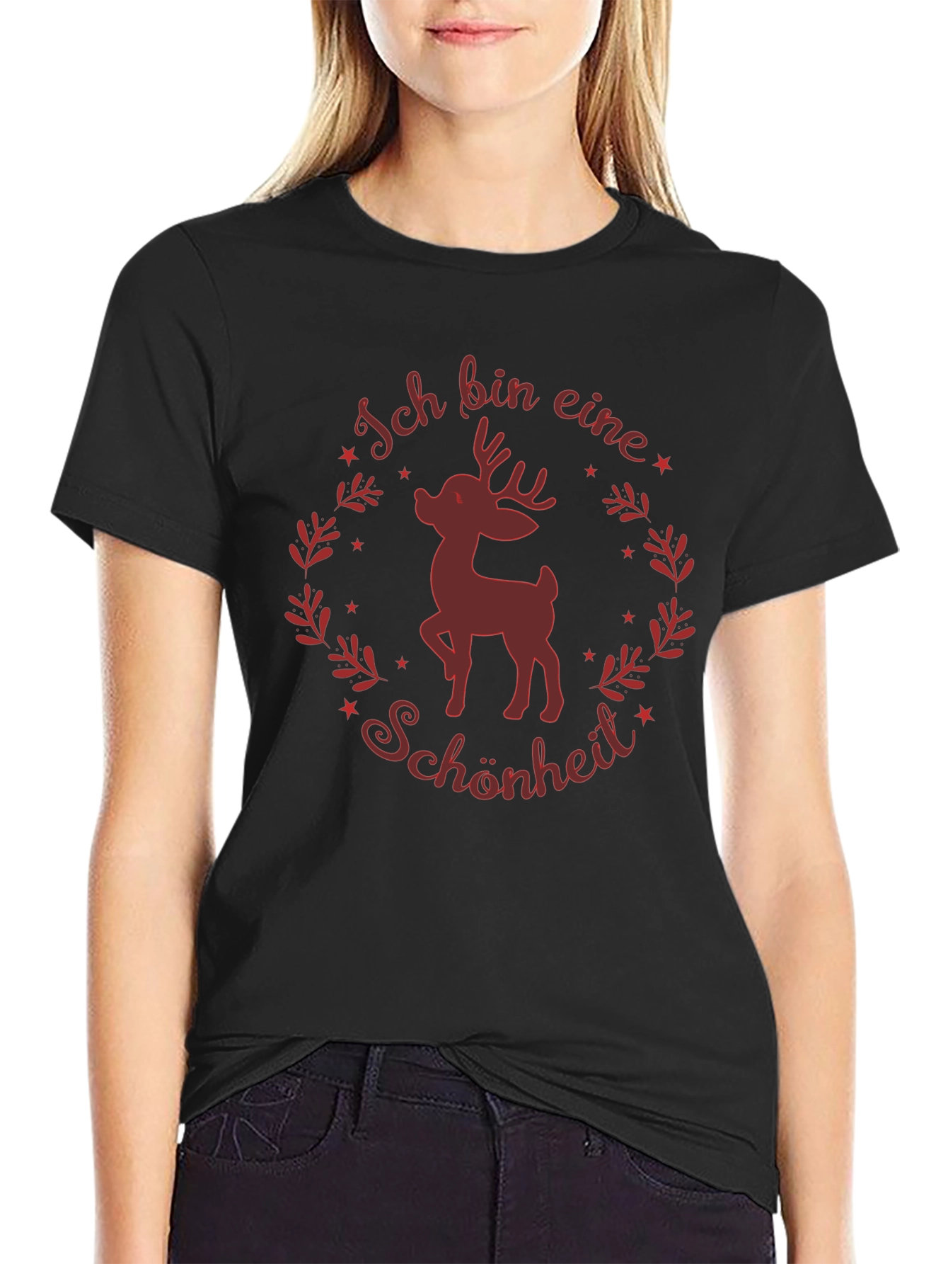 Ich Bin Eine Schönheit Deer Graphic Tee