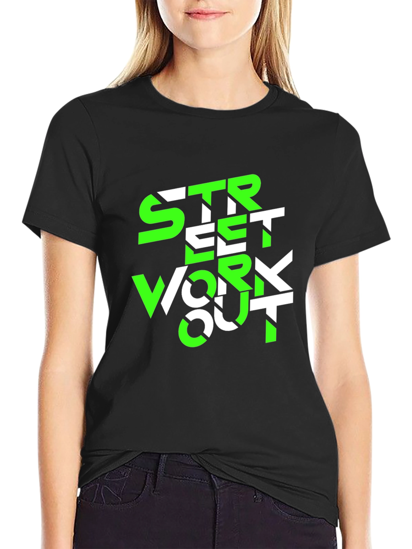 Street Workout Graphic Tee - Black