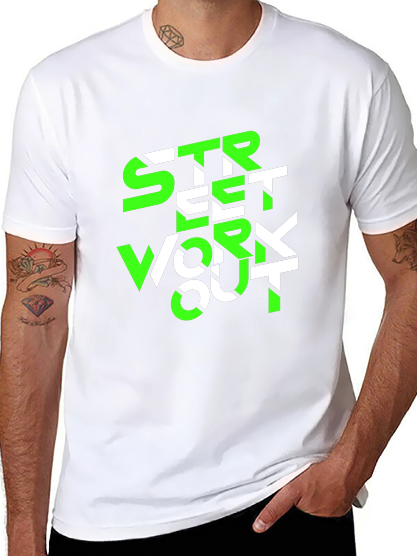 Street Workout Graphic Tee - Black