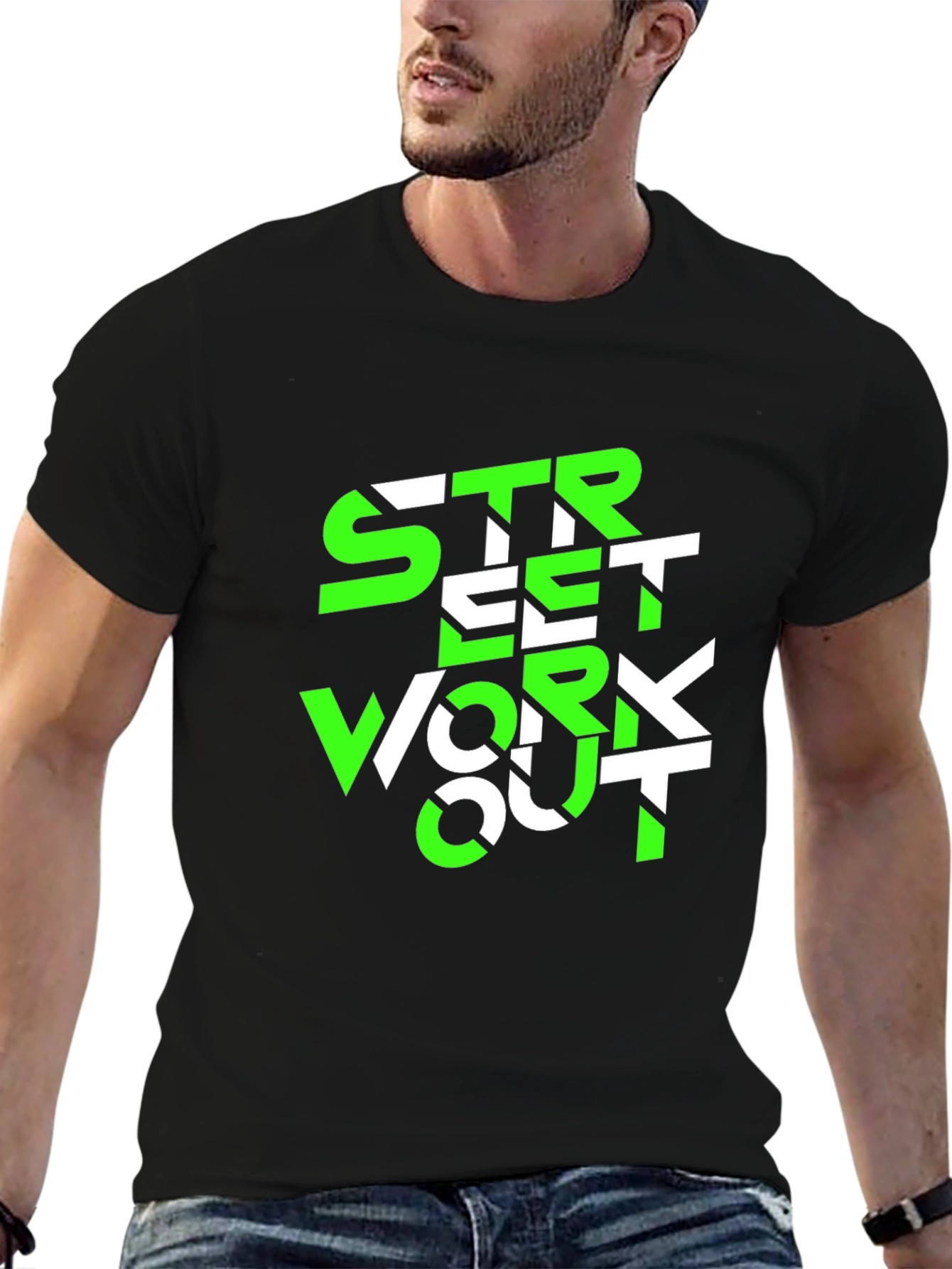 Street Workout Graphic Tee - Black