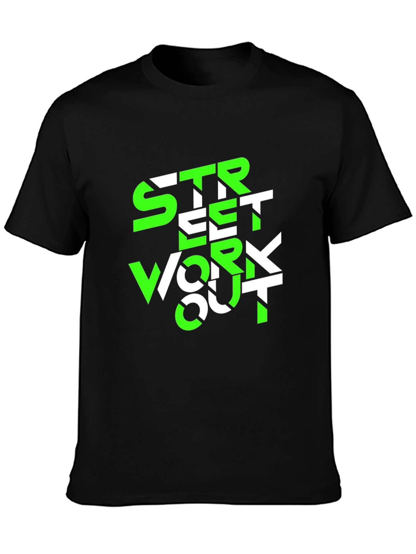 Street Workout Graphic Tee - Black