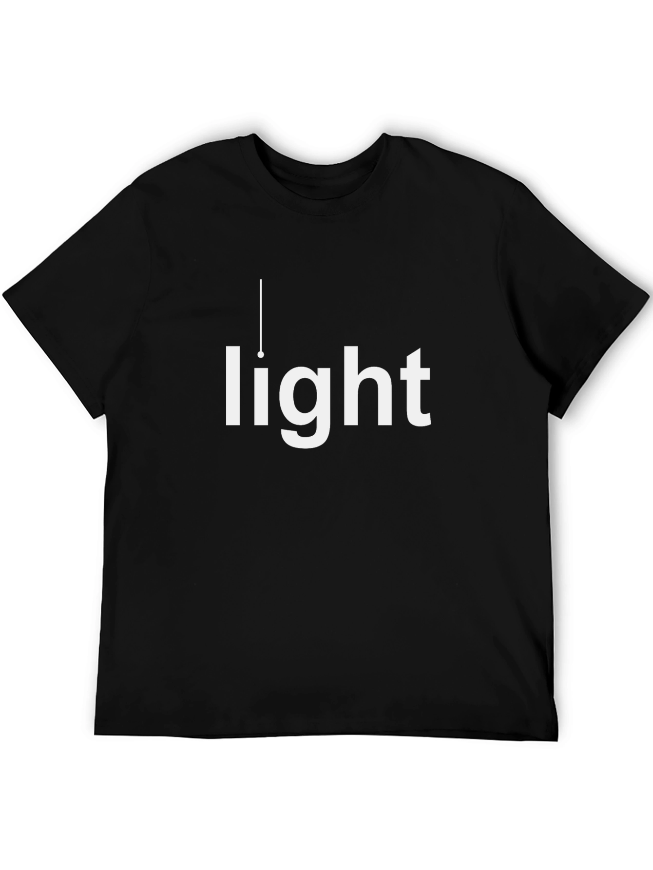 Light Bulb Graphic T-Shirt - Black