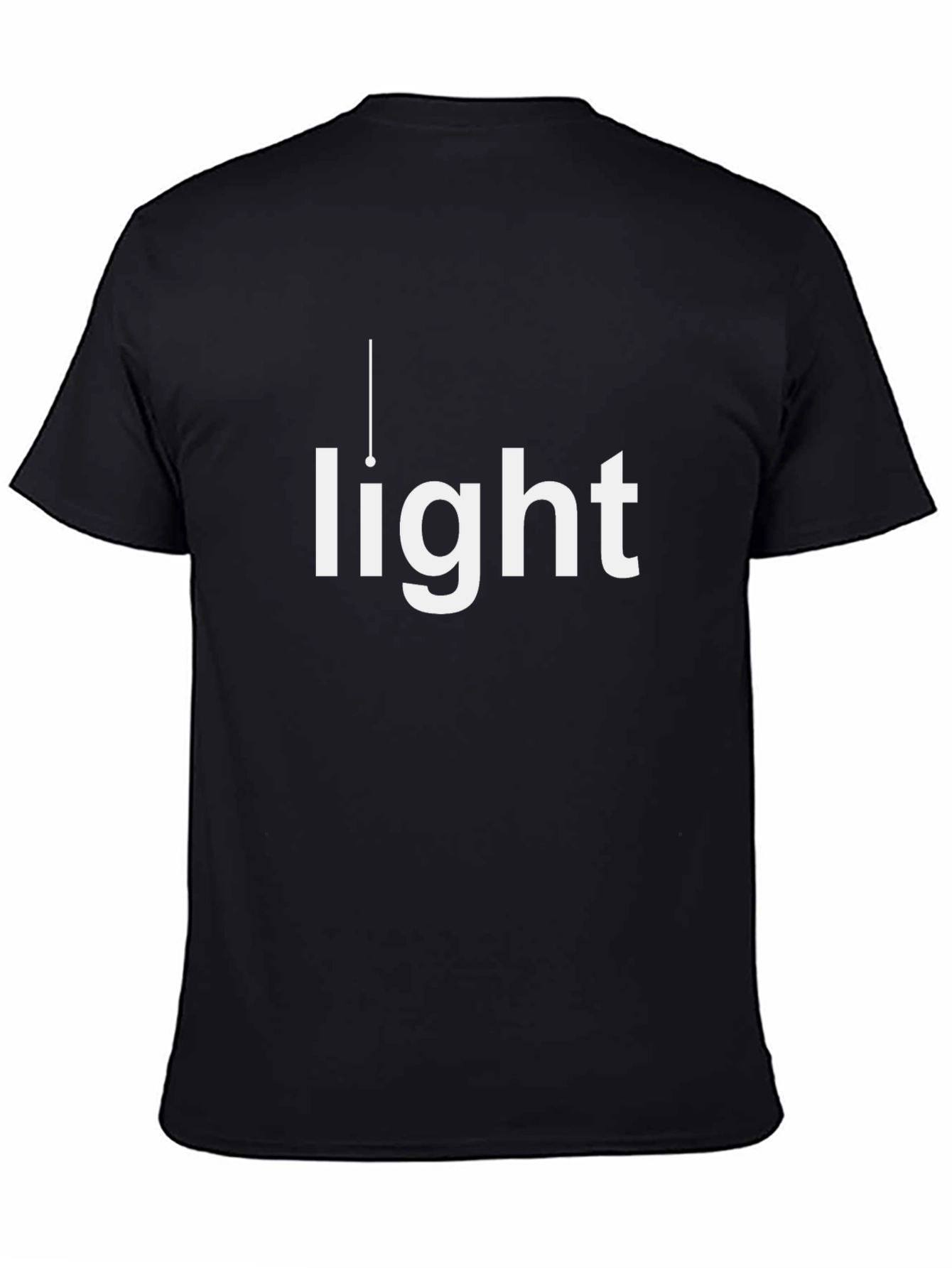 Light Bulb Graphic T-Shirt - Black