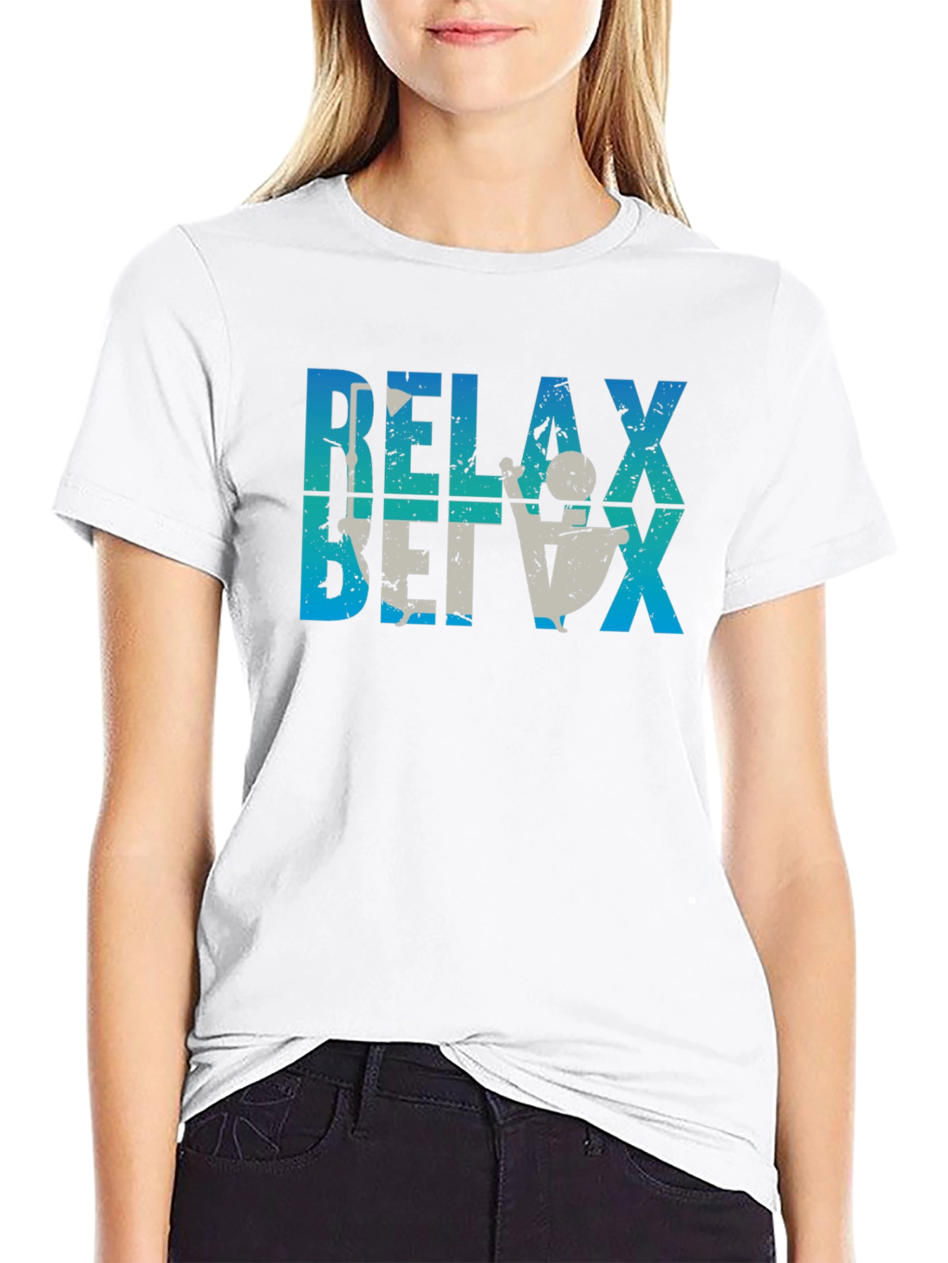 Relax T-Shirt Fun Tee Casual Wear Relaxing Theme Shirt