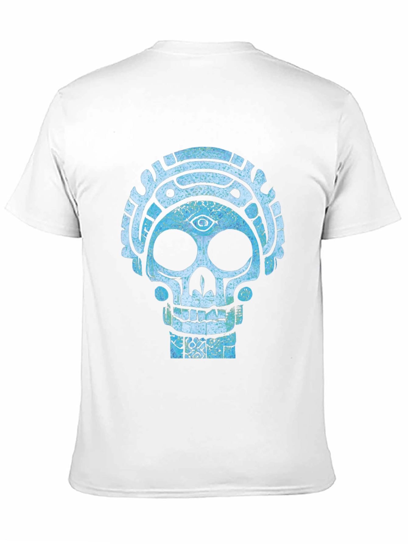 Aztec Skull Graphic Tee - Cool Mystical Design