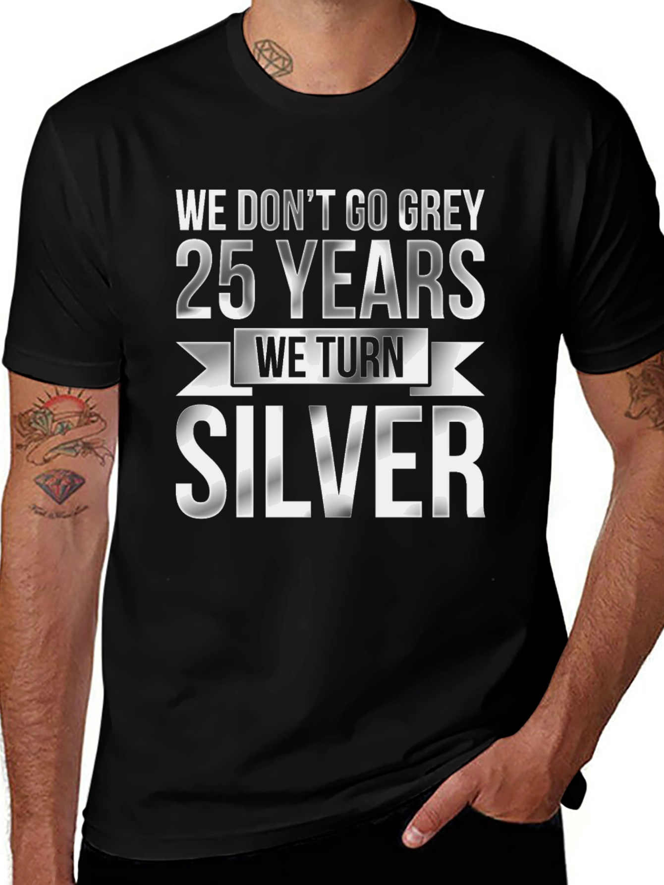25th Anniversary T-Shirt - We Turn Silver