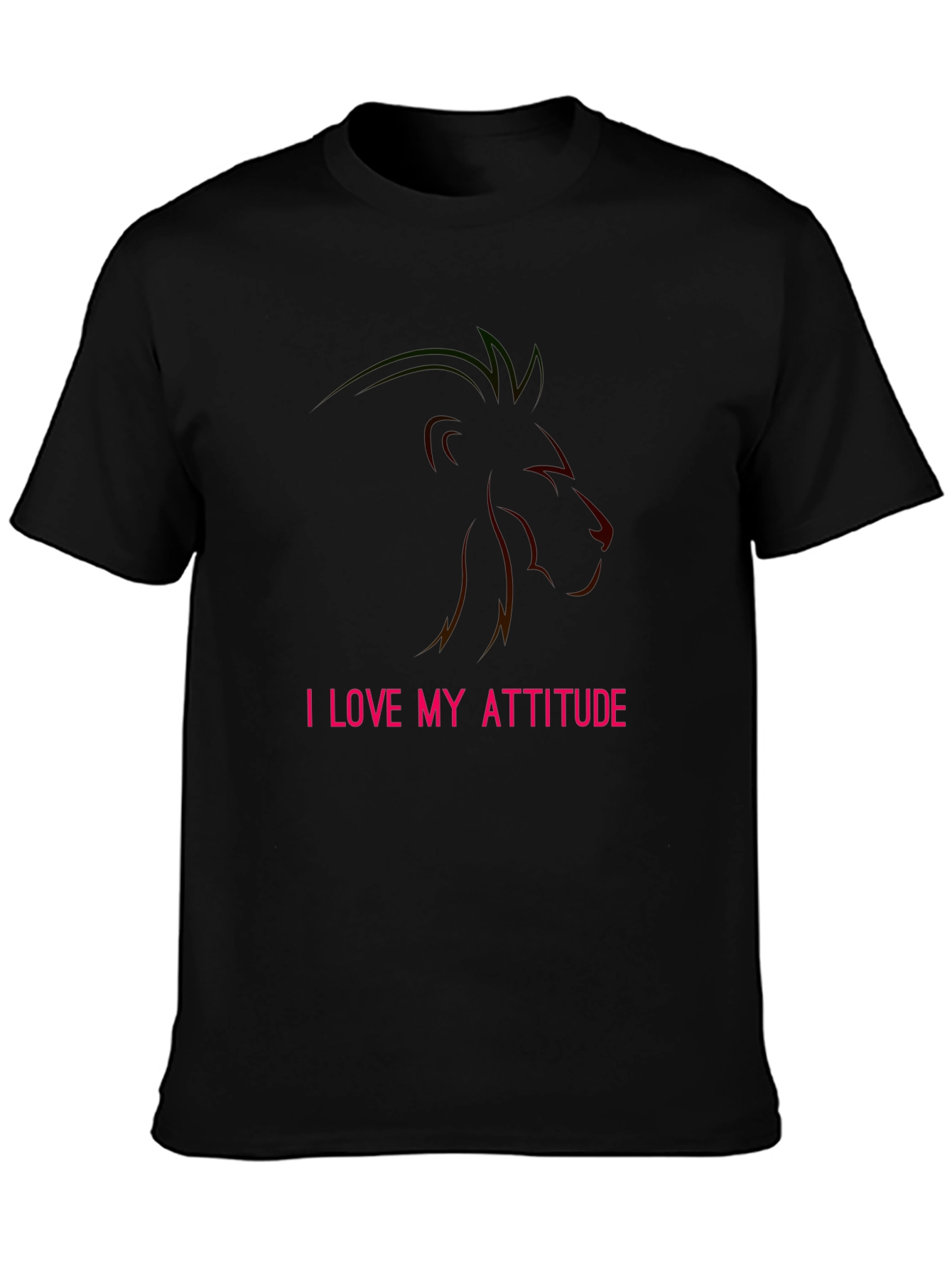 I Love My Attitude Lion Tee