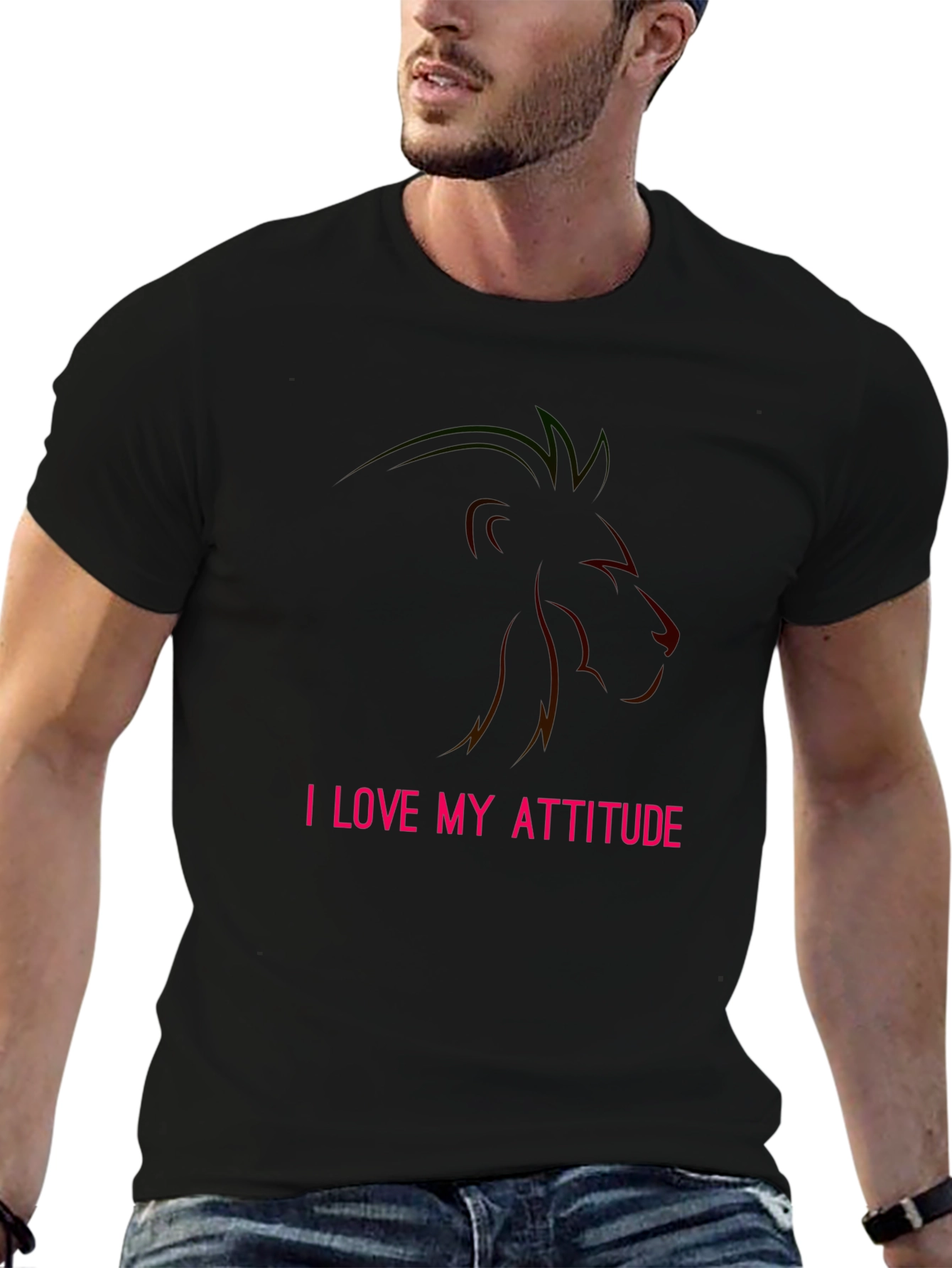 I Love My Attitude Lion Tee