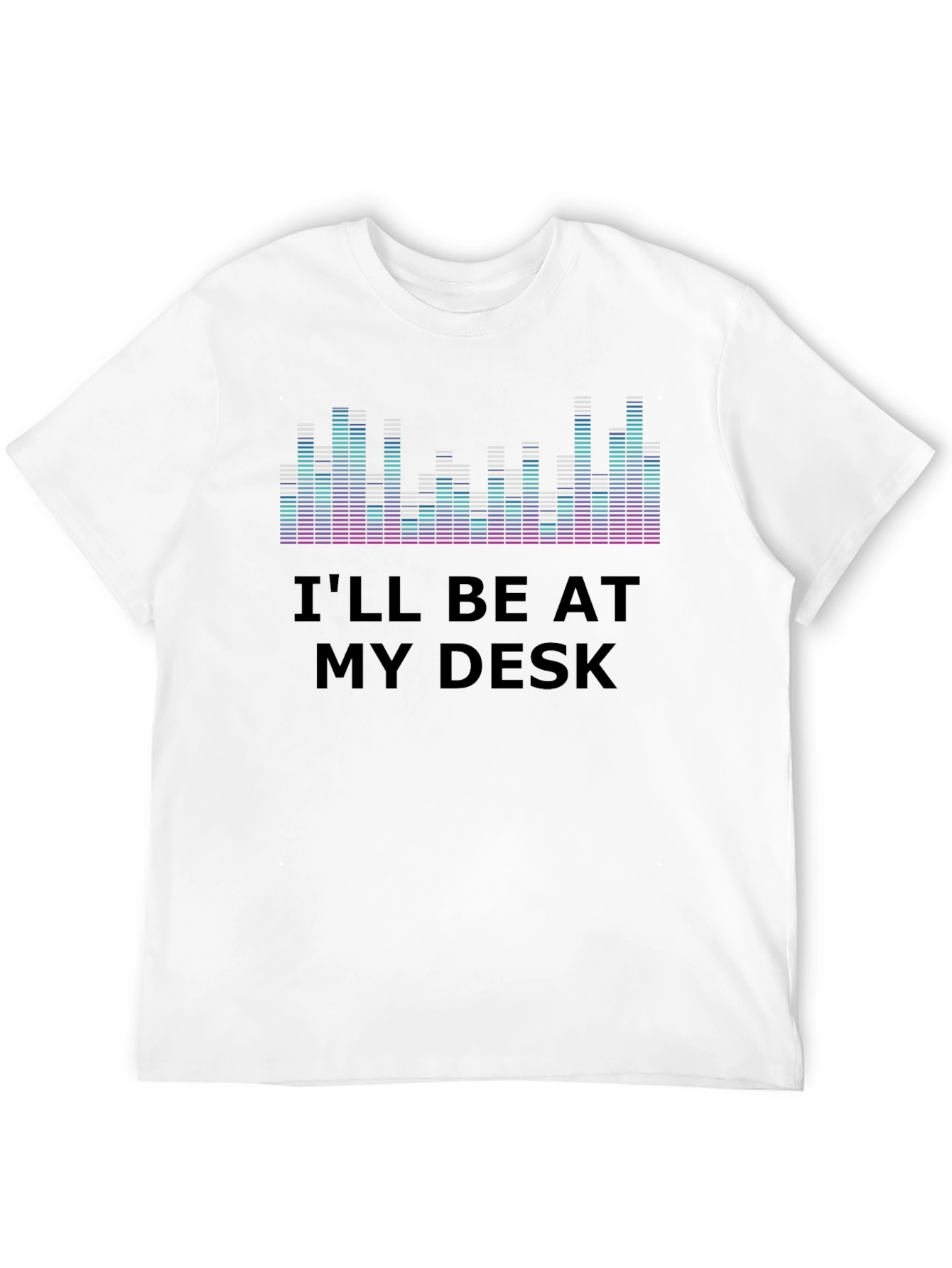 Ill Be At My Desk Graphic Tee - Black