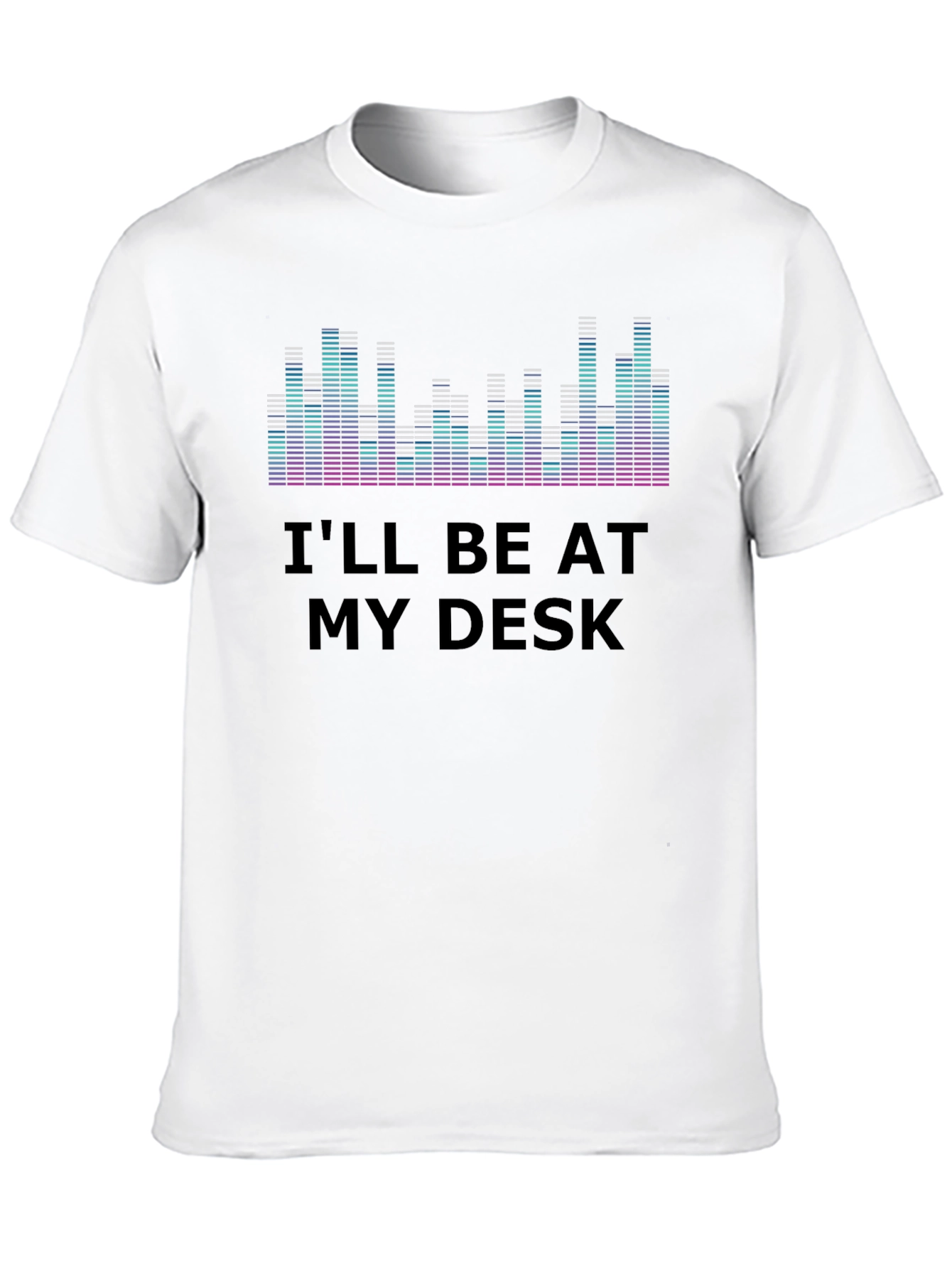 Ill Be At My Desk Graphic Tee - Black