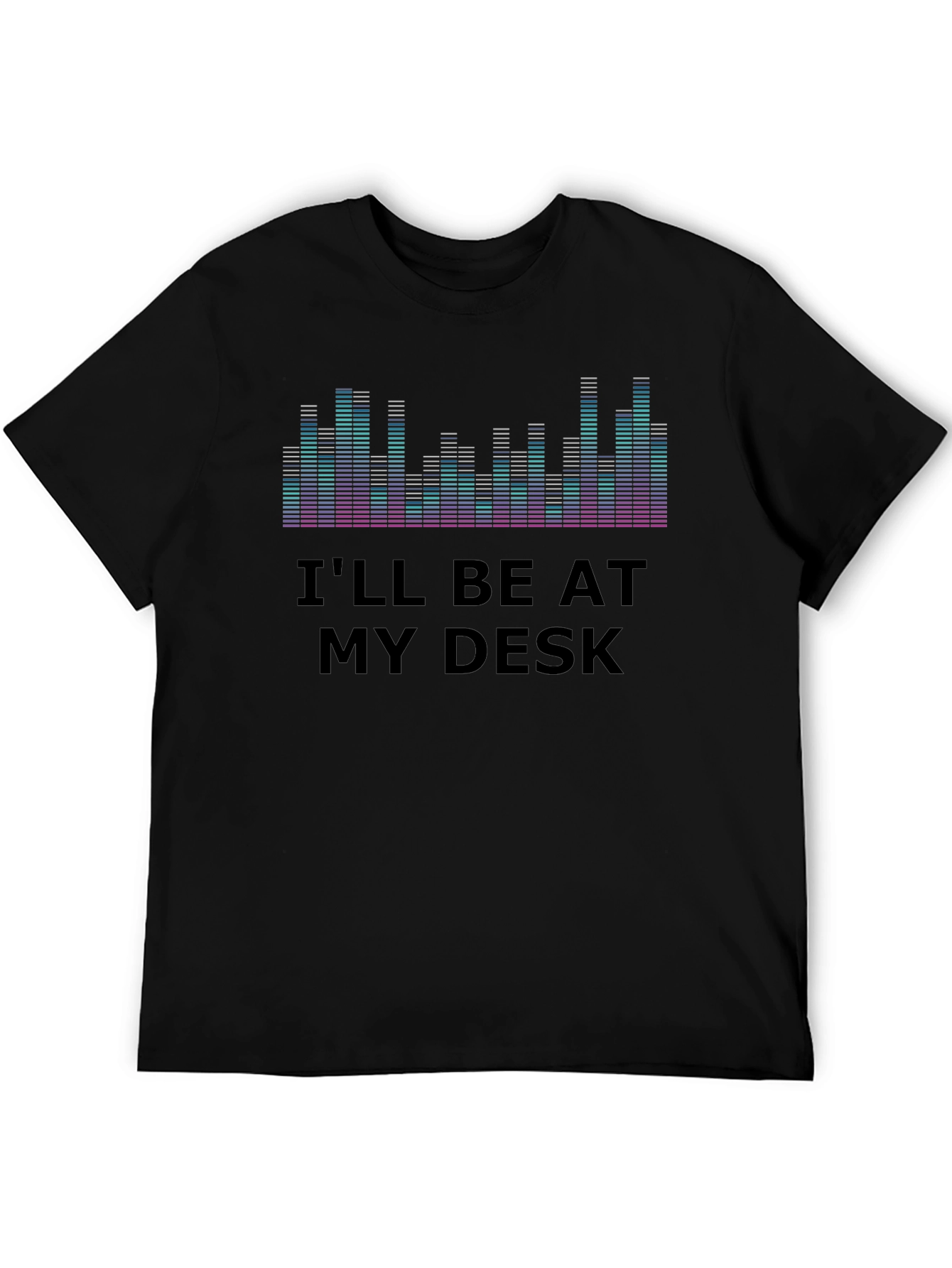 Ill Be At My Desk Graphic Tee - Black