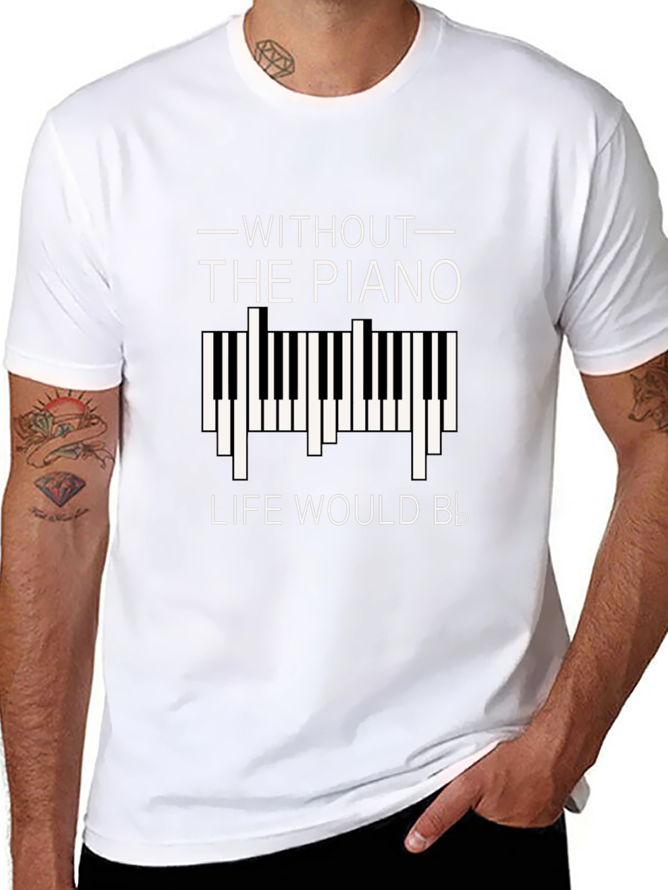 Without Piano Life Would B Flat T-Shirt