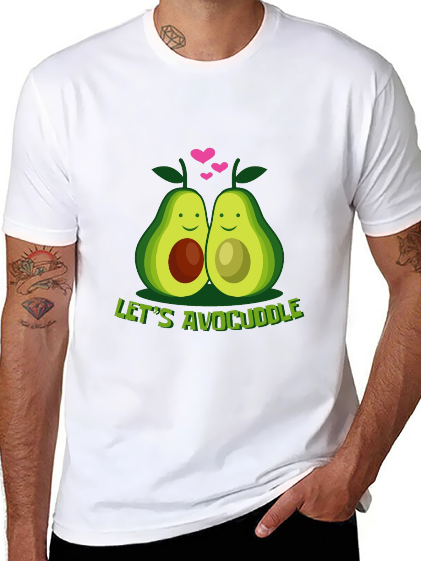 Lets Avocuddle Graphic T-Shirt