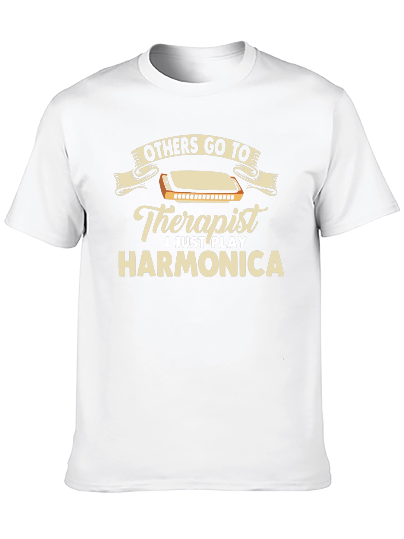 Harmonica Player T-Shirt Funny Musician Tee
