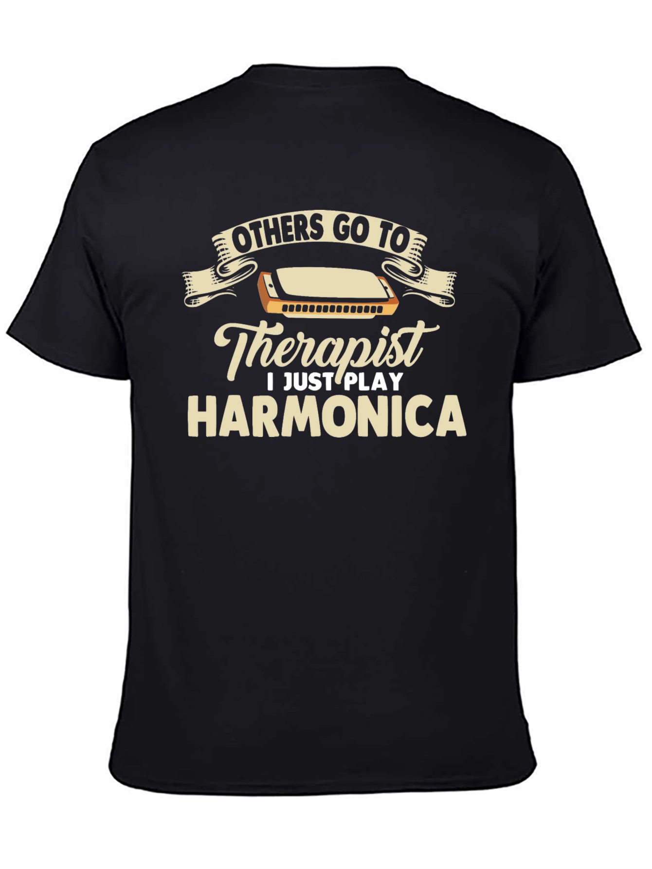 Harmonica Player T-Shirt Funny Musician Tee