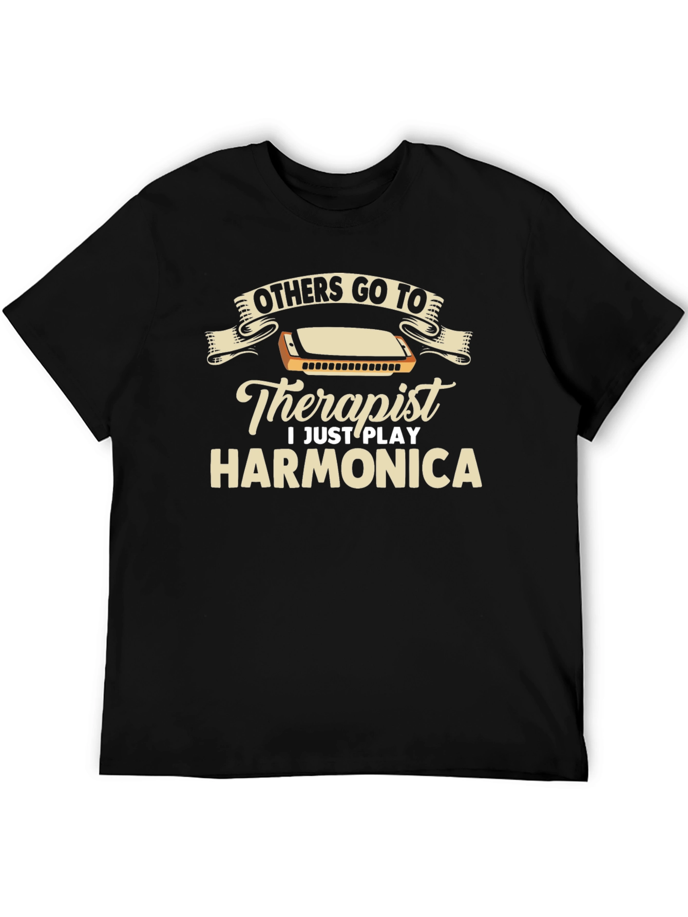 Harmonica Player T-Shirt Funny Musician Tee