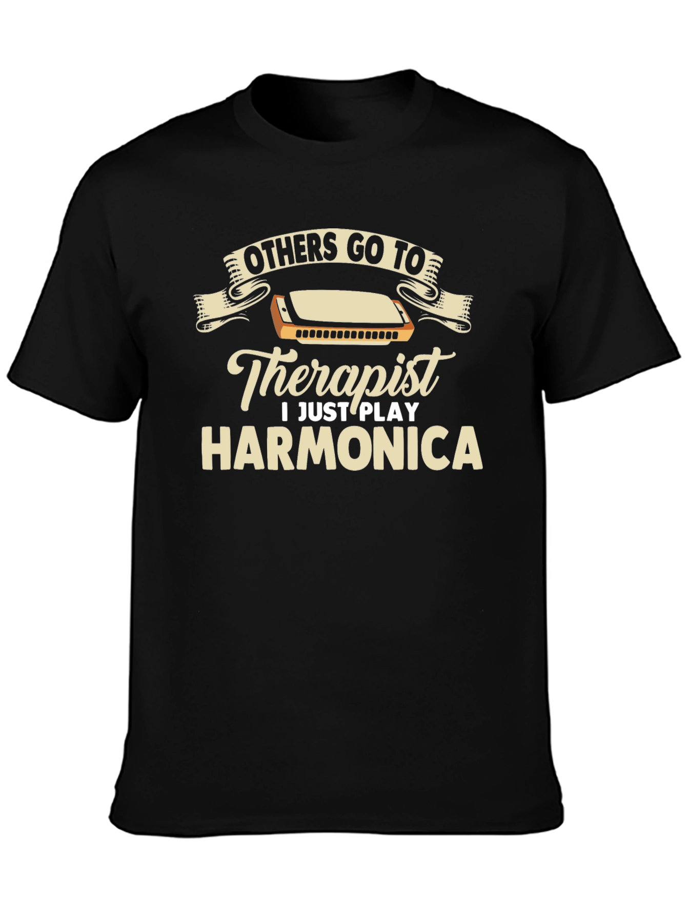 Harmonica Player T-Shirt Funny Musician Tee