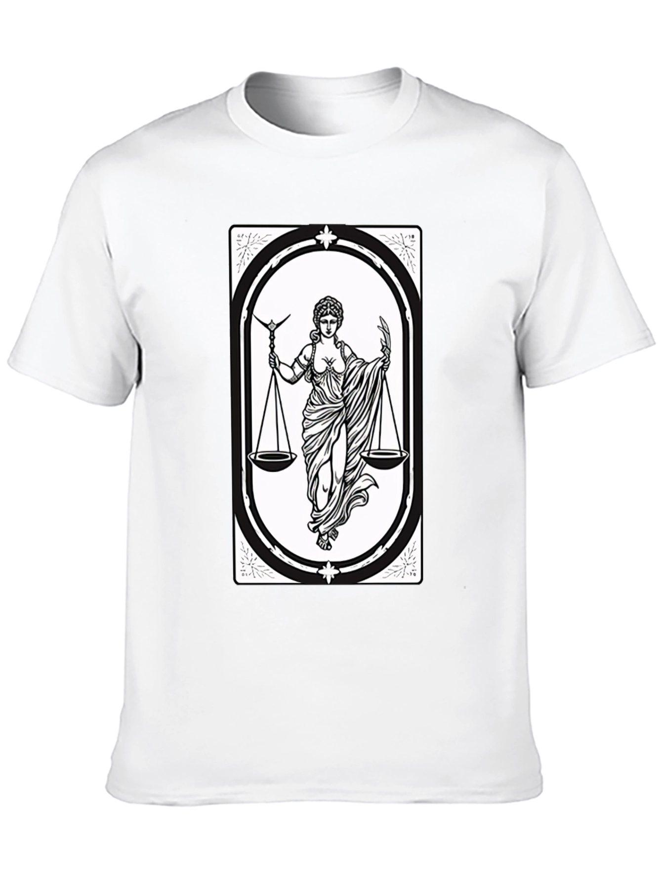 Libra Zodiac T-Shirt - Scales of Justice Graphic Tee