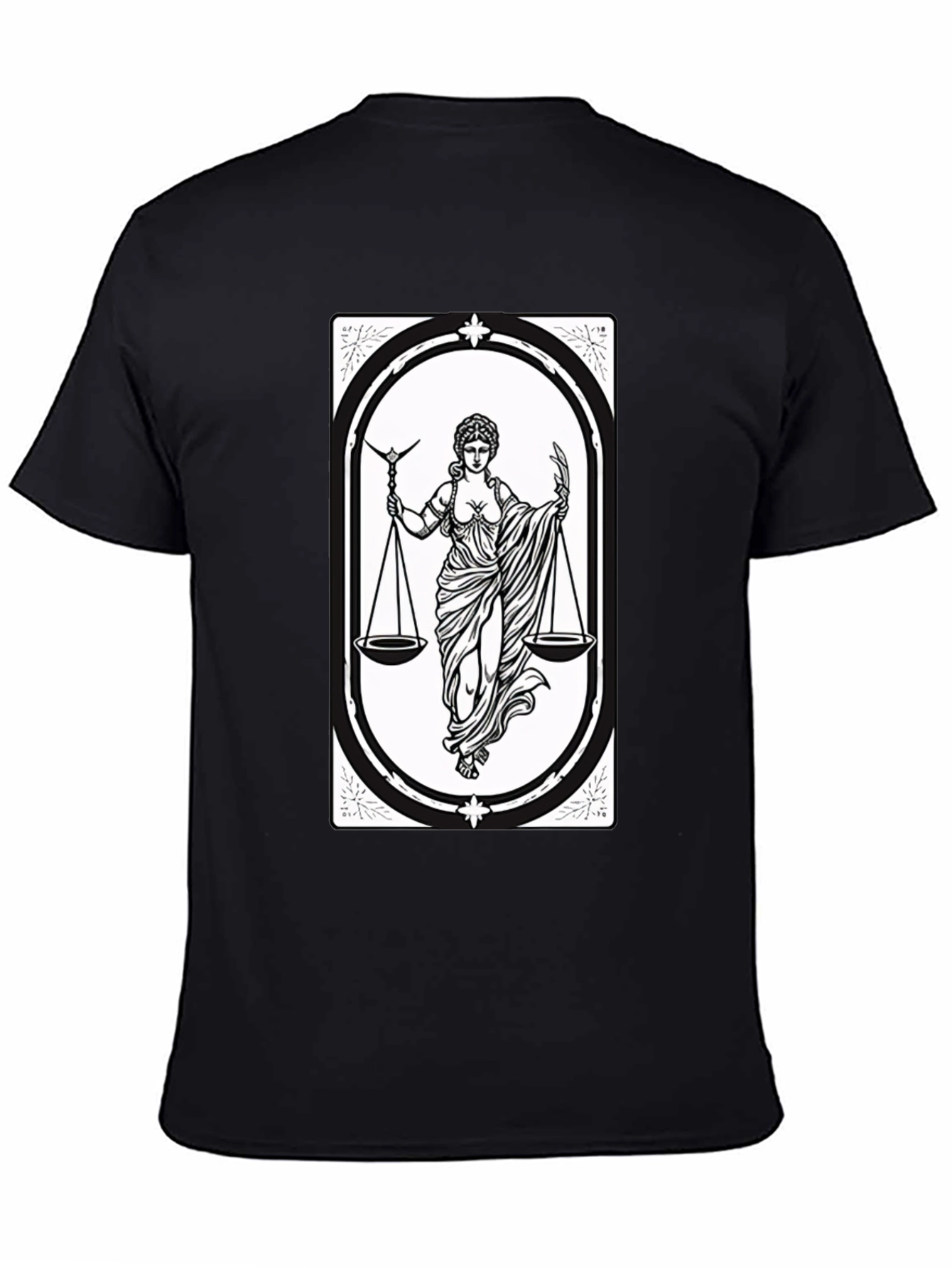 Libra Zodiac T-Shirt - Scales of Justice Graphic Tee