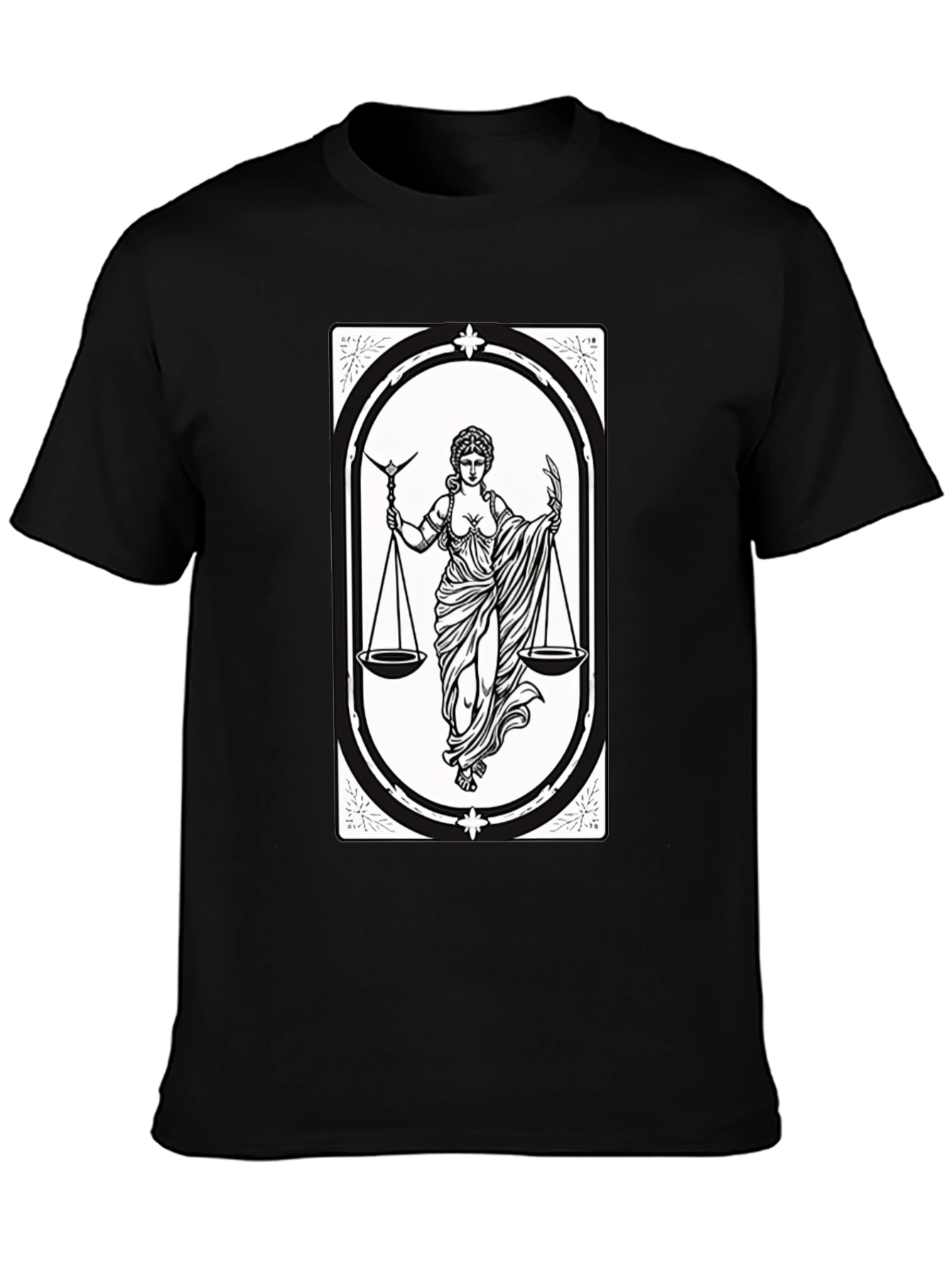 Libra Zodiac T-Shirt - Scales of Justice Graphic Tee