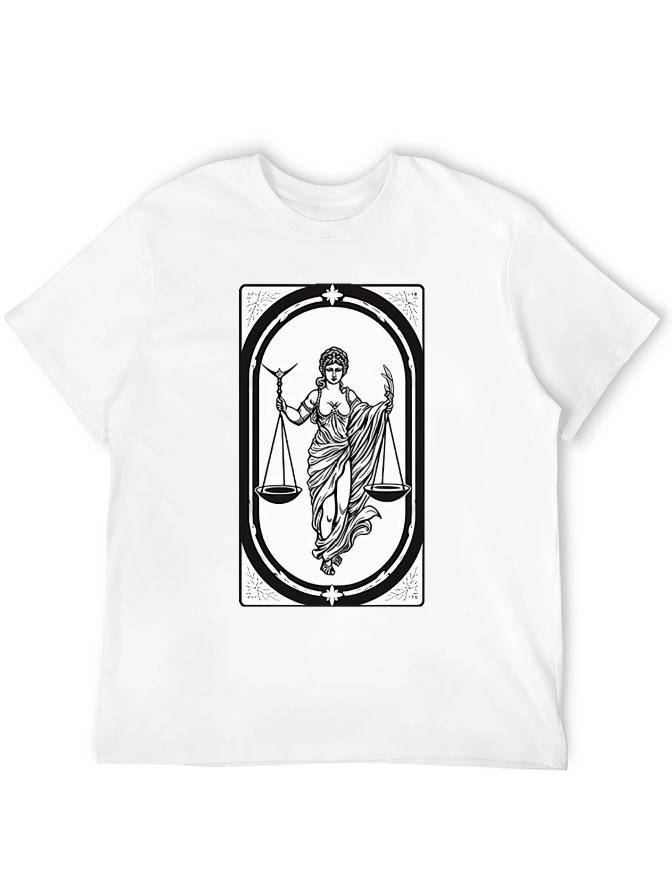 Libra Zodiac T-Shirt - Scales of Justice Graphic Tee