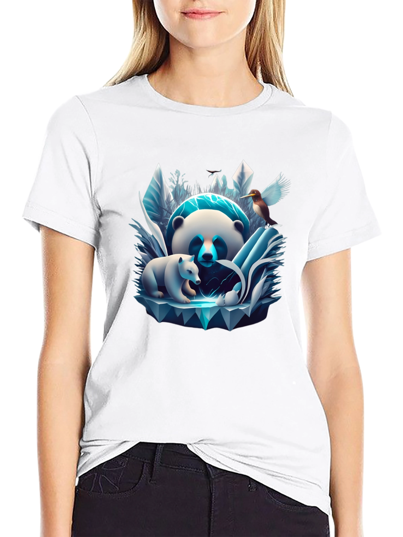 Panda & Cub Ice T-Shirt