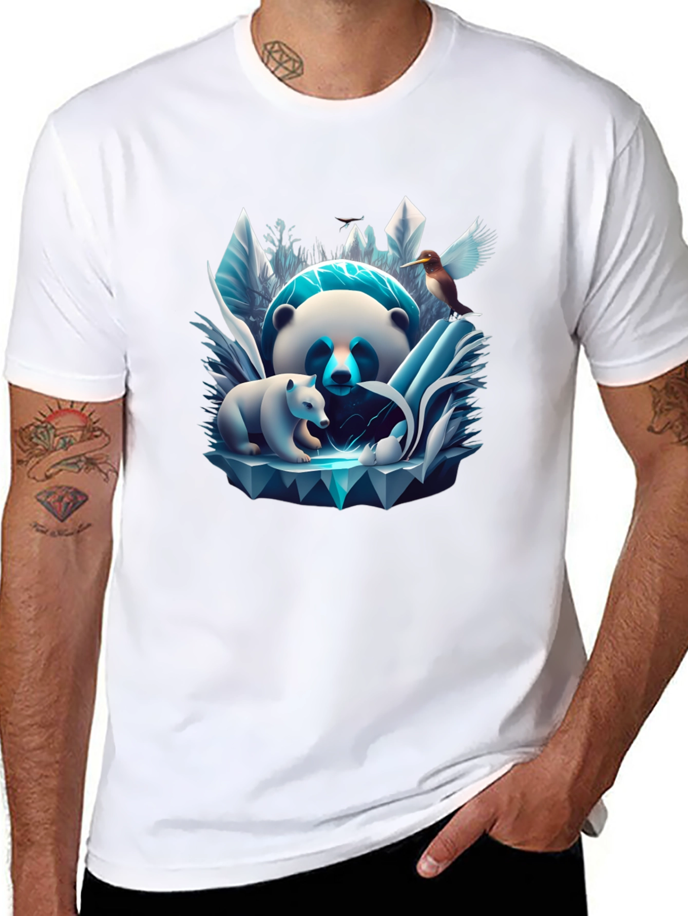Panda & Cub Ice T-Shirt